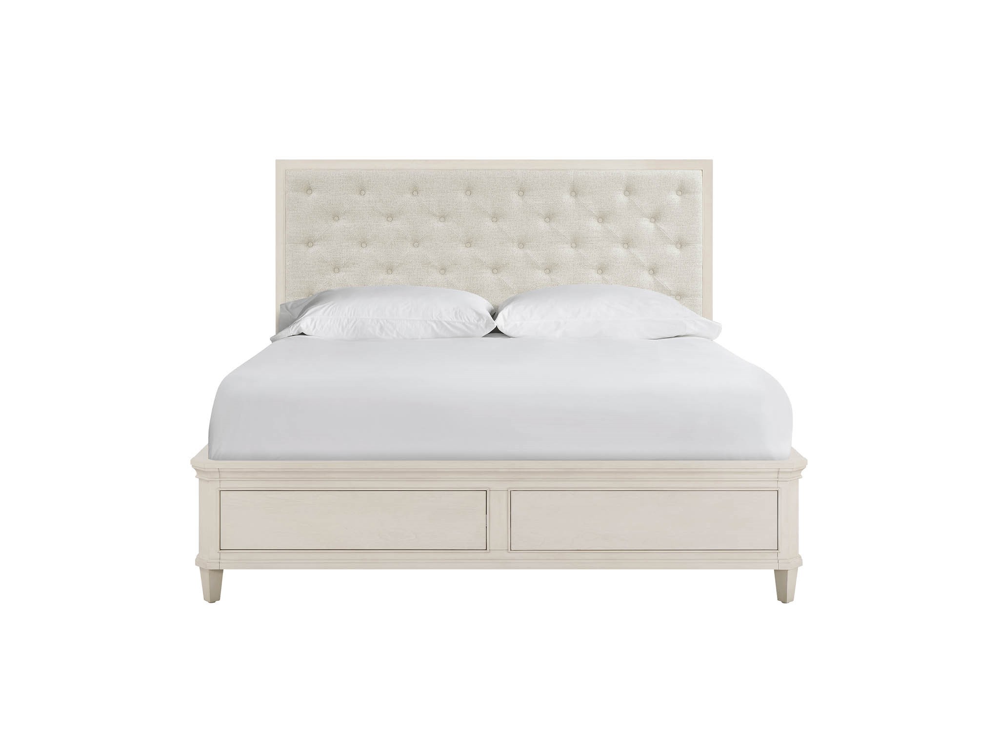 Willow Upholstered Storage Bed King - Silo with a white background