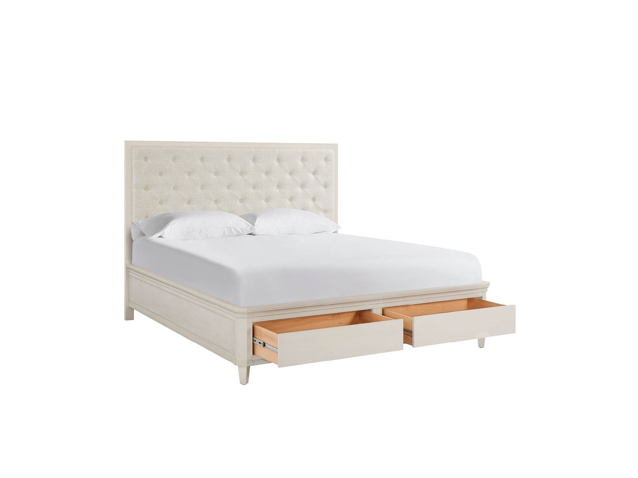 Willow Upholstered Storage Bed Queen - Silo with a white background