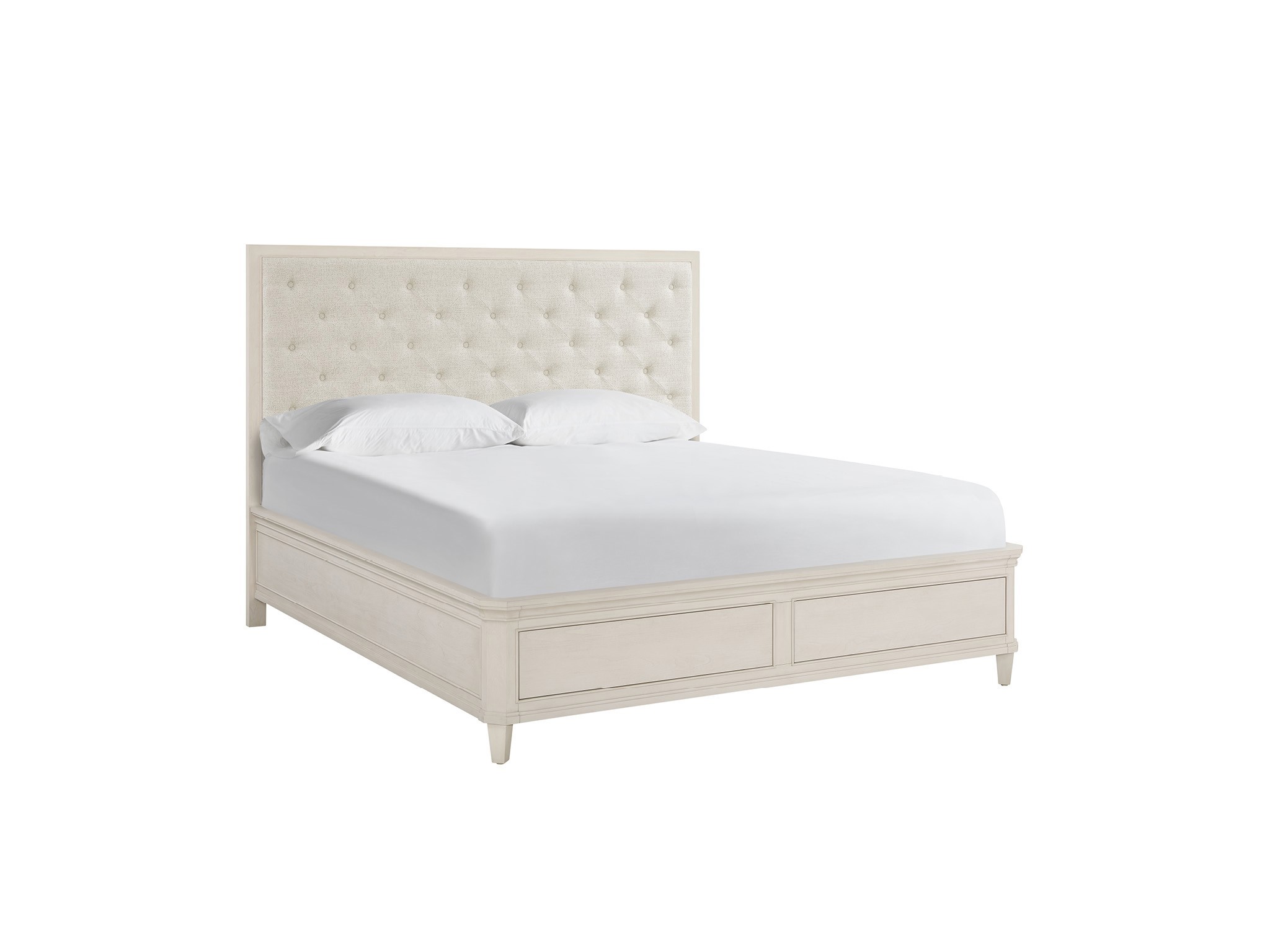 Willow Upholstered Storage Bed Queen - Silo with a white background