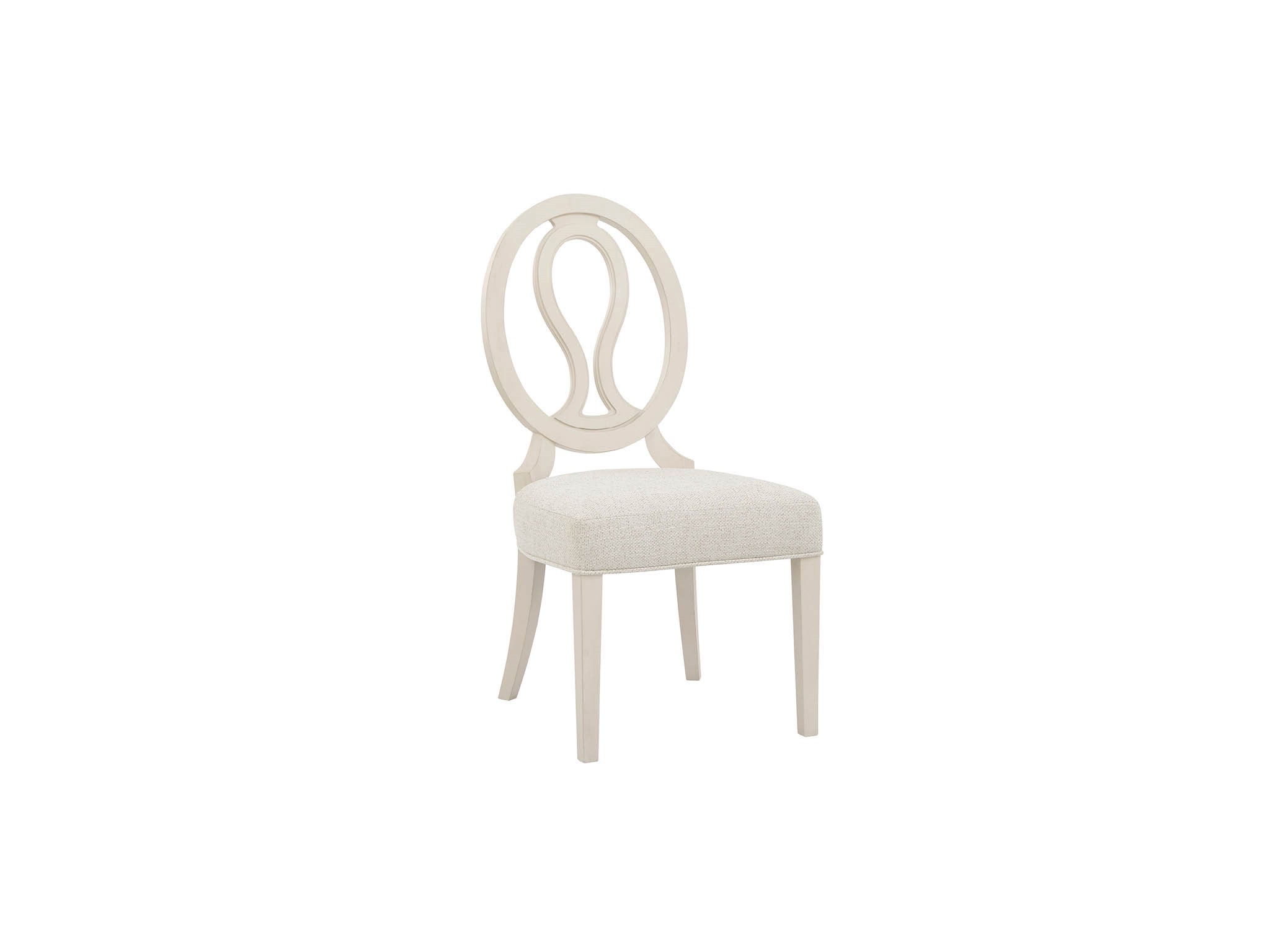Willow Oval Side Chair - Silo with a white background