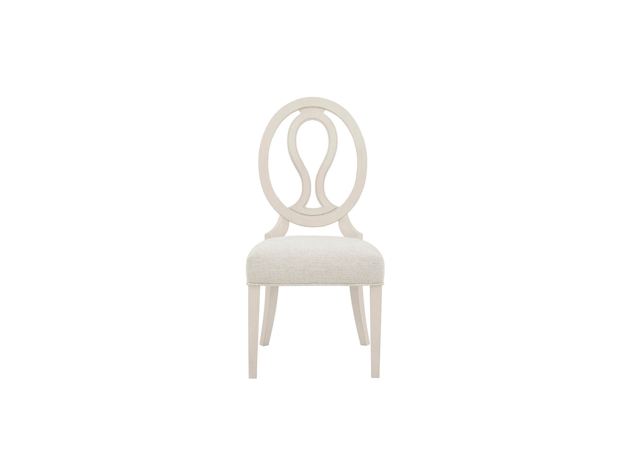Willow Oval Side Chair - Silo with a white background