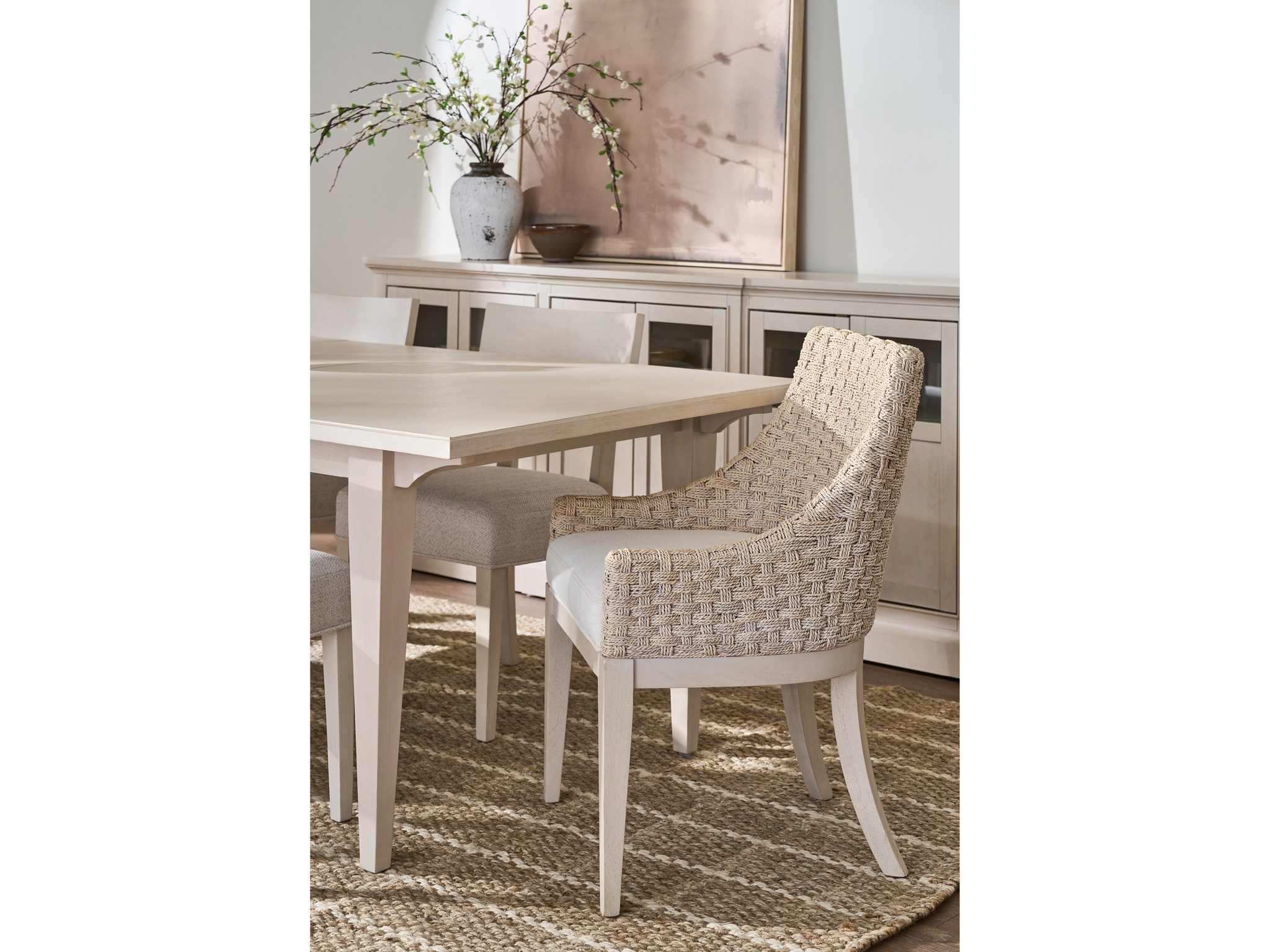 Willow Woven Chair - Multiple item room scene