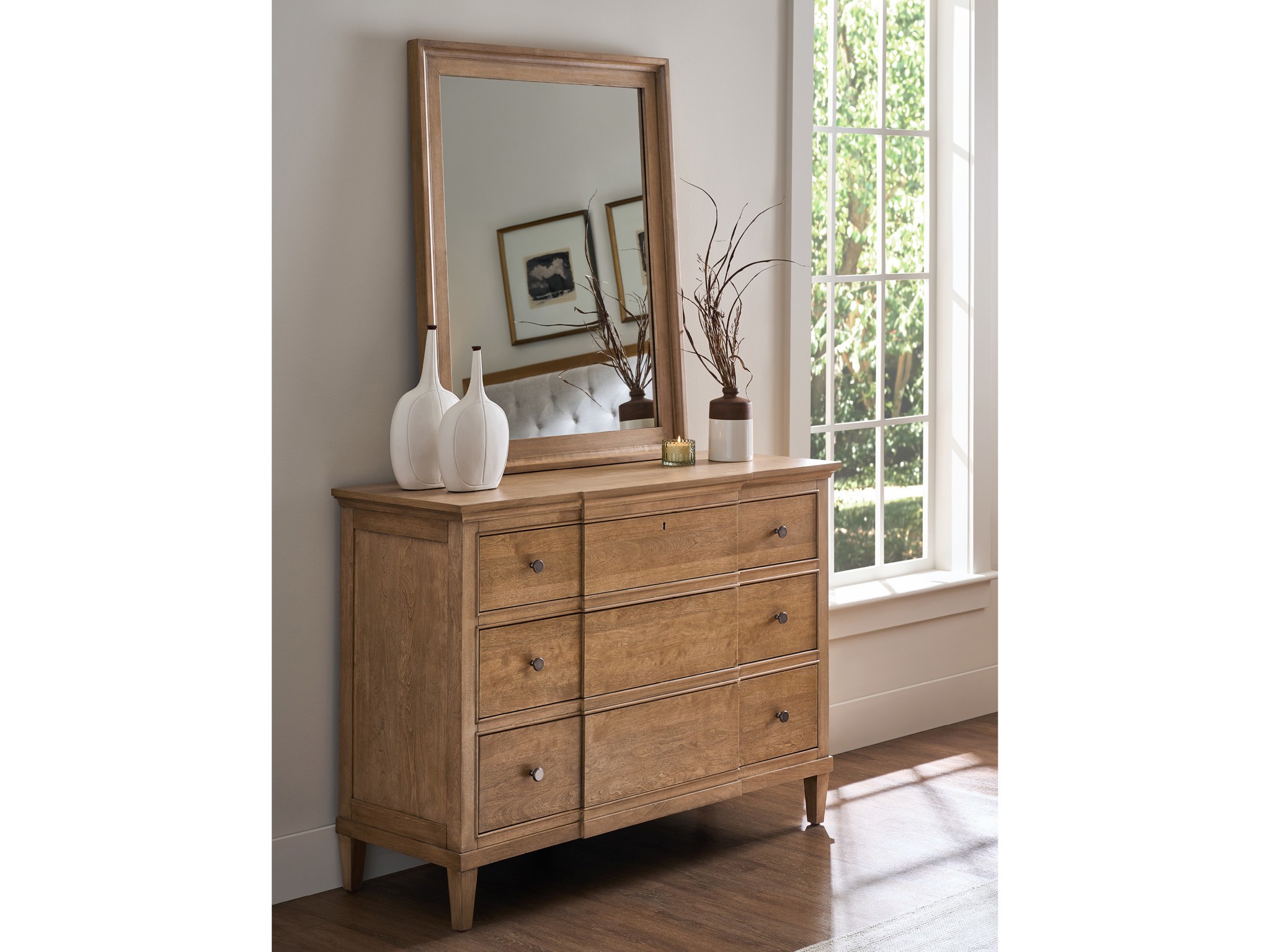 Brindle Mirror - Multiple item room scene