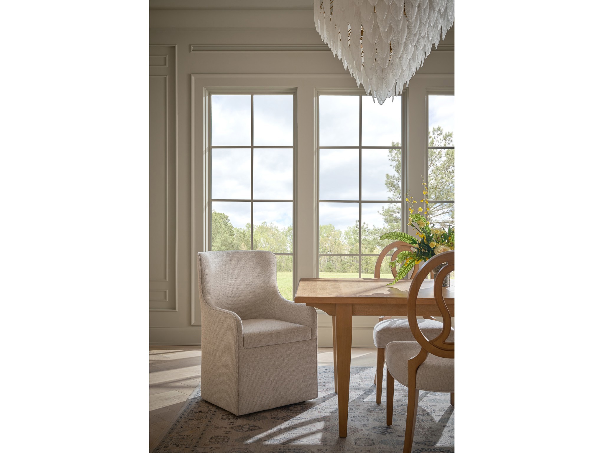 Brindle Dining Table - Multiple item room scene
