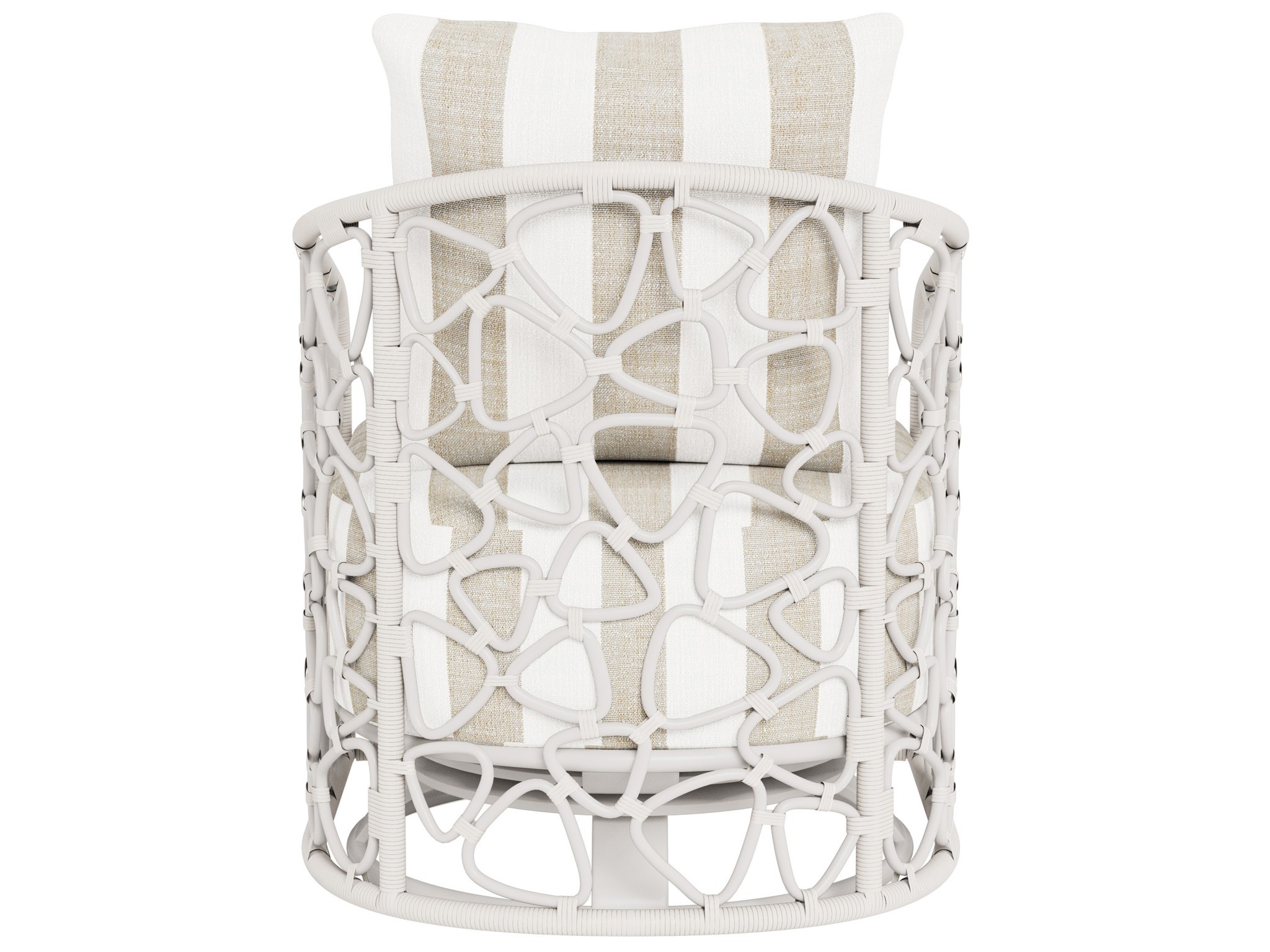 Pebble Swivel Chair Outdoor - Special Order - Silo with a white background