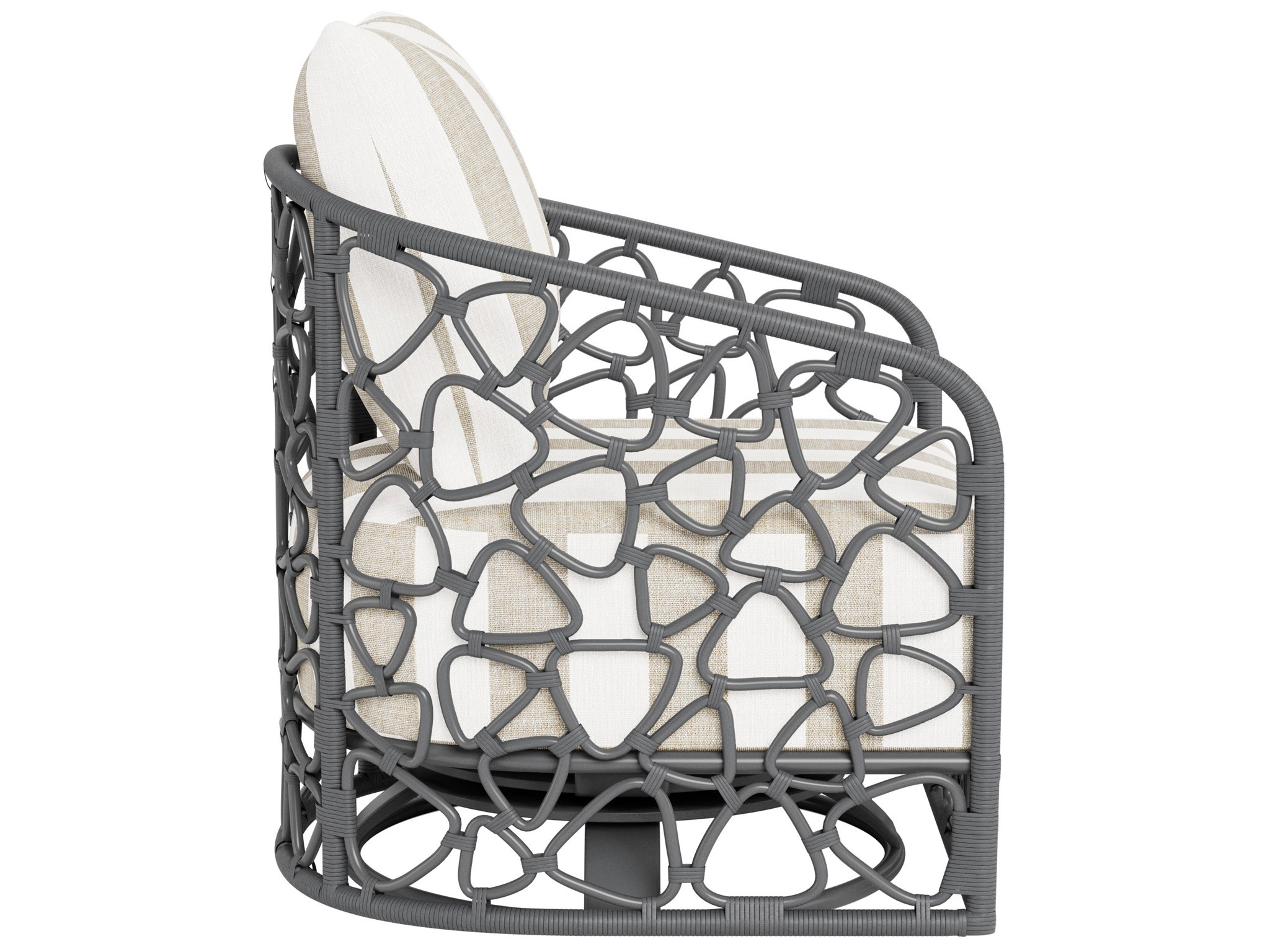 Pebble Swivel Chair Outdoor - Special Order - Silo with a white background