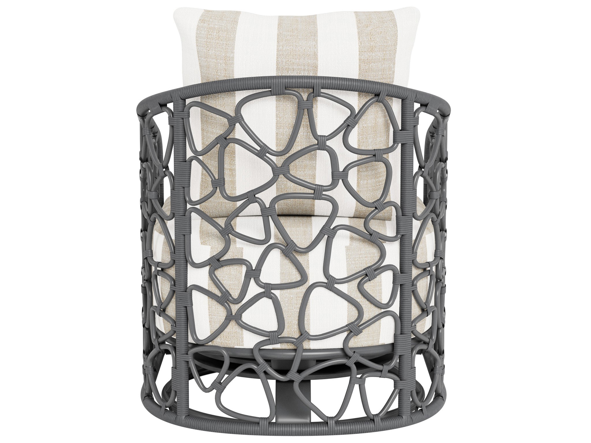 Pebble Swivel Chair Outdoor - Special Order - Silo with a white background