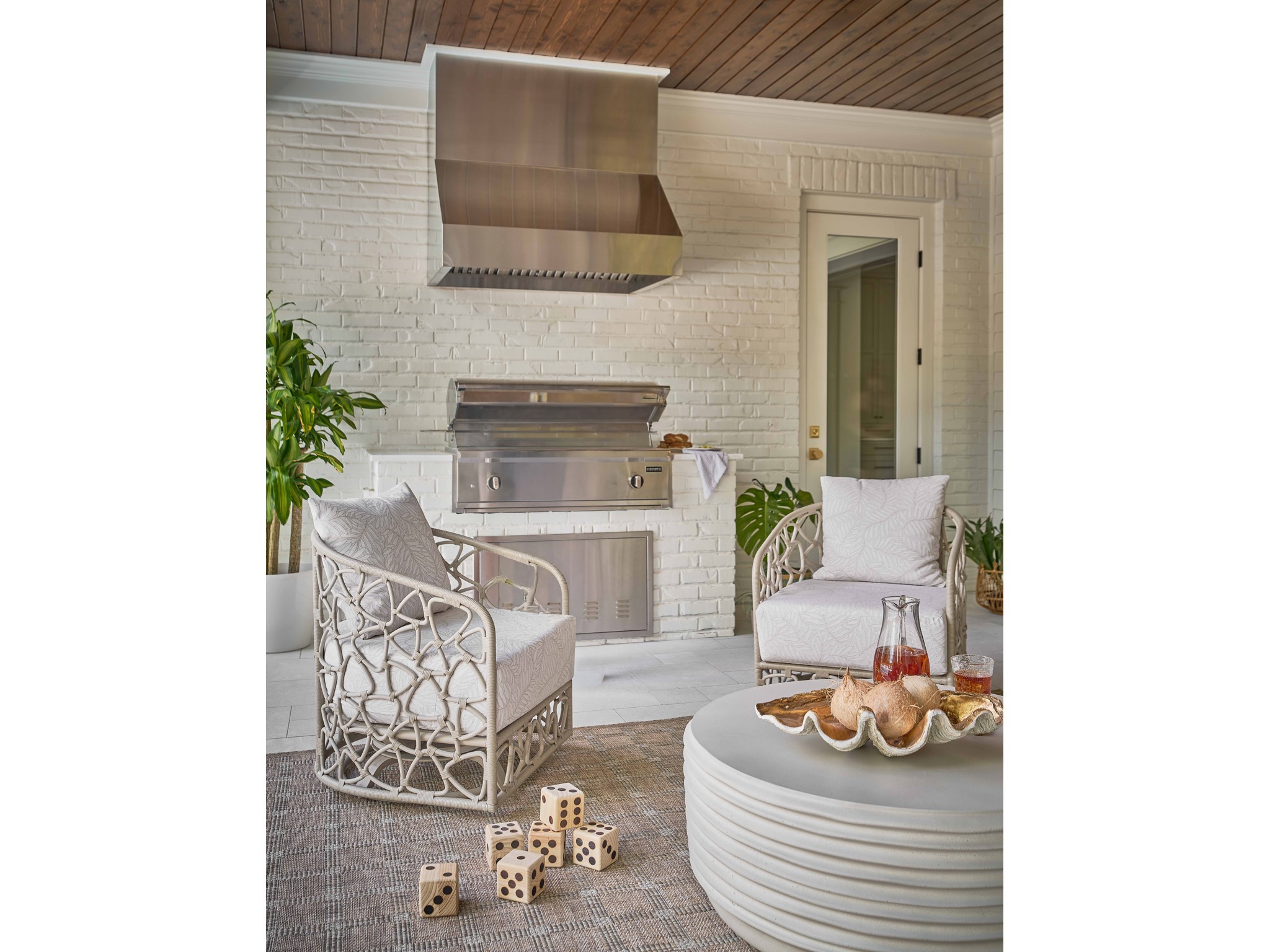 Dwell Linen Cocktail Table - Multiple item room scene