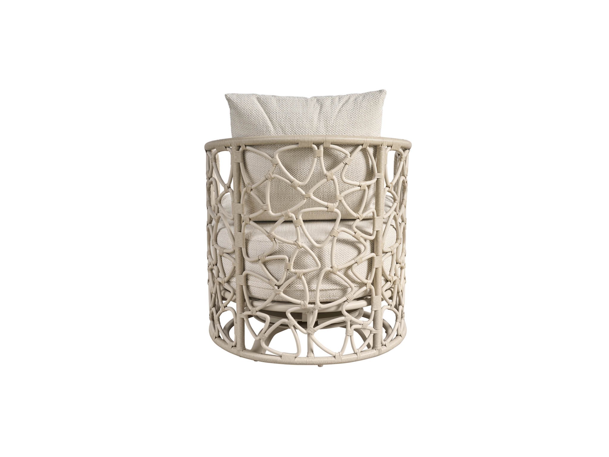 Pebble Swivel Chair Outdoor - Silo with a white background