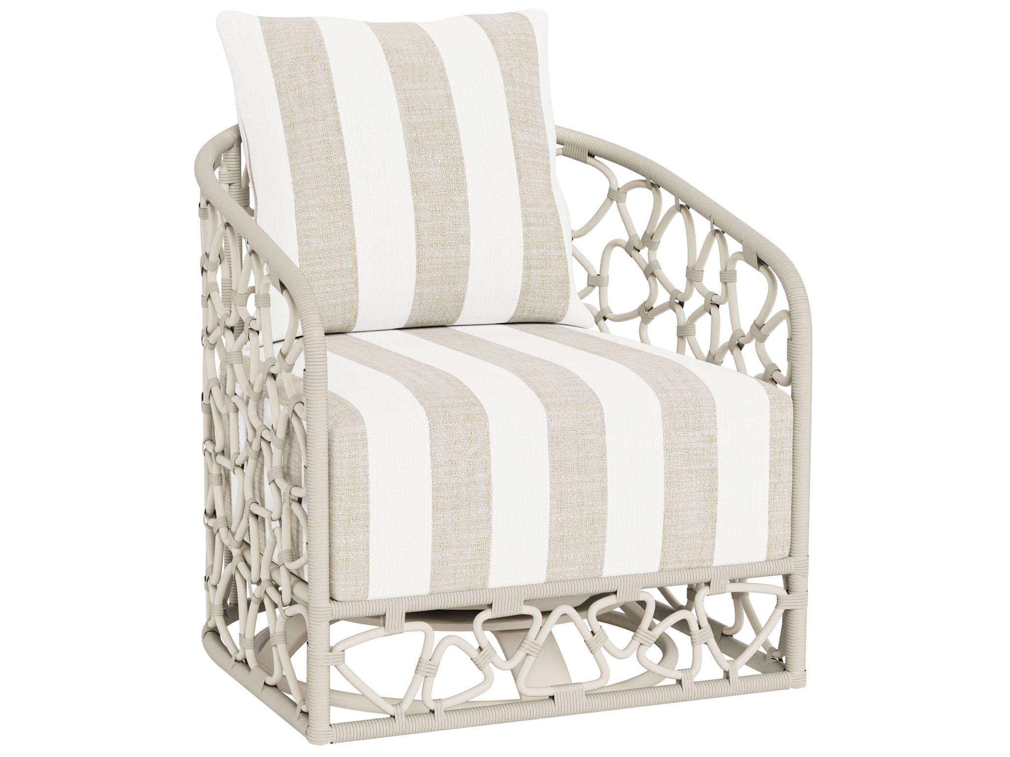 Pebble Swivel Chair Outdoor - Special Order - Silo with a white background