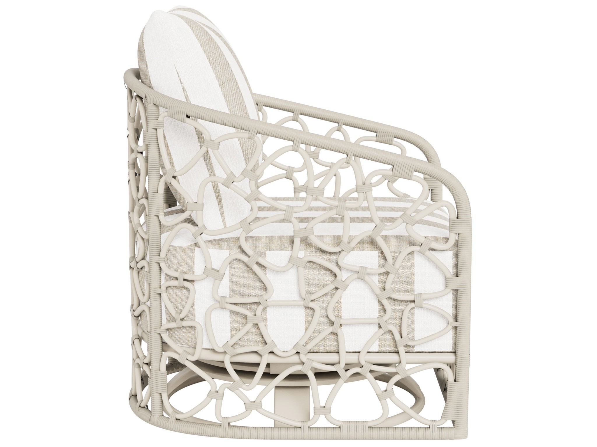 Pebble Swivel Chair Outdoor - Special Order - Silo with a white background