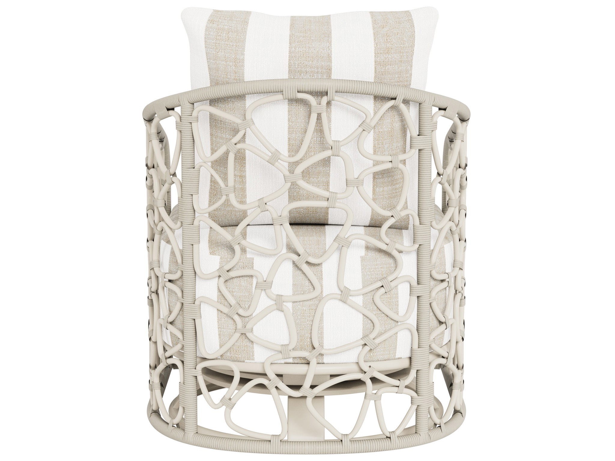 Pebble Swivel Chair Outdoor - Special Order - Silo with a white background