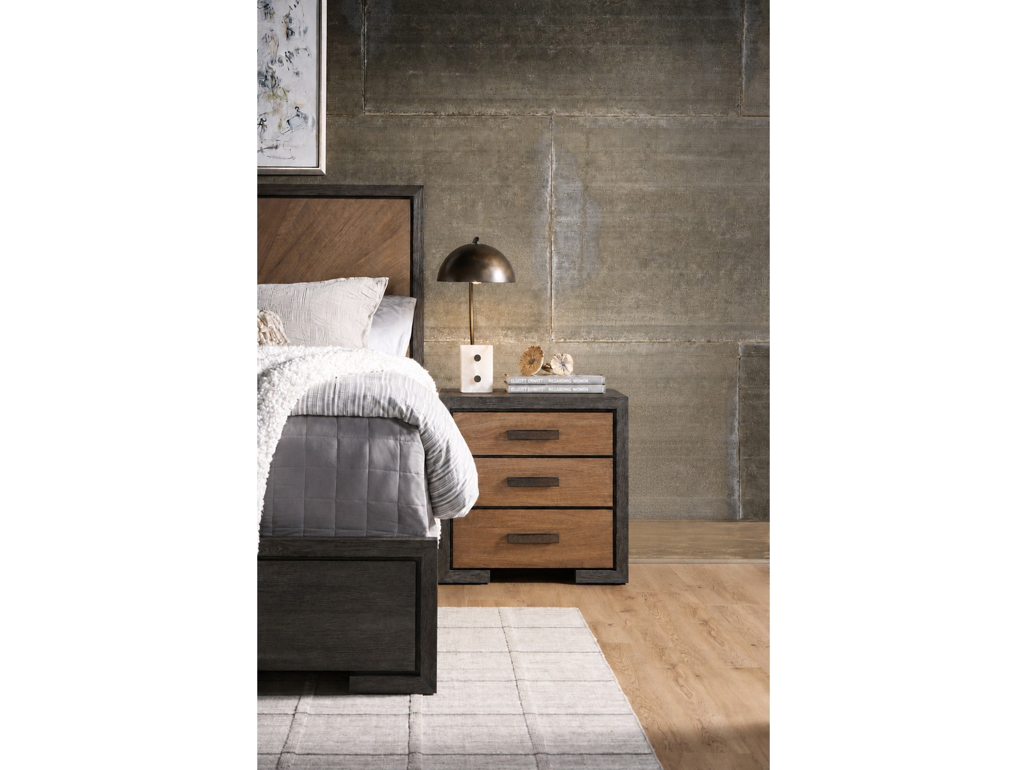 Veil Nightstand - Multiple item room scene