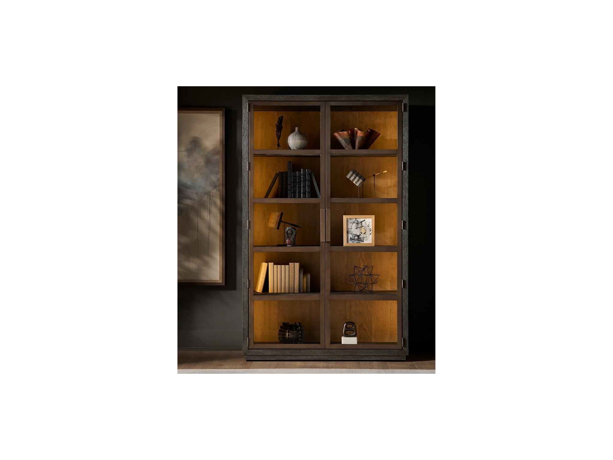Veil Display Cabinet - Multiple item room scene