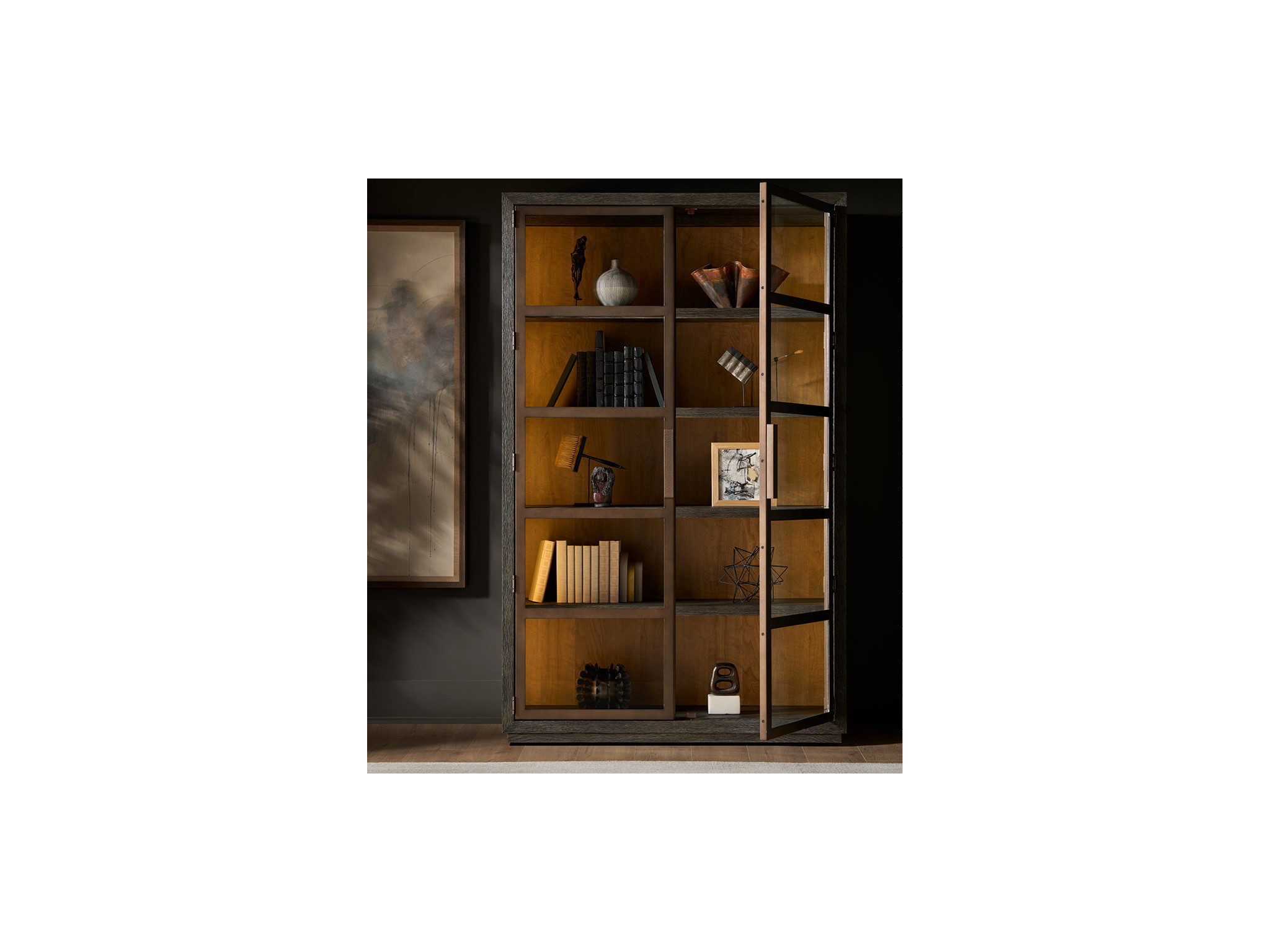 Veil Display Cabinet - Multiple item room scene