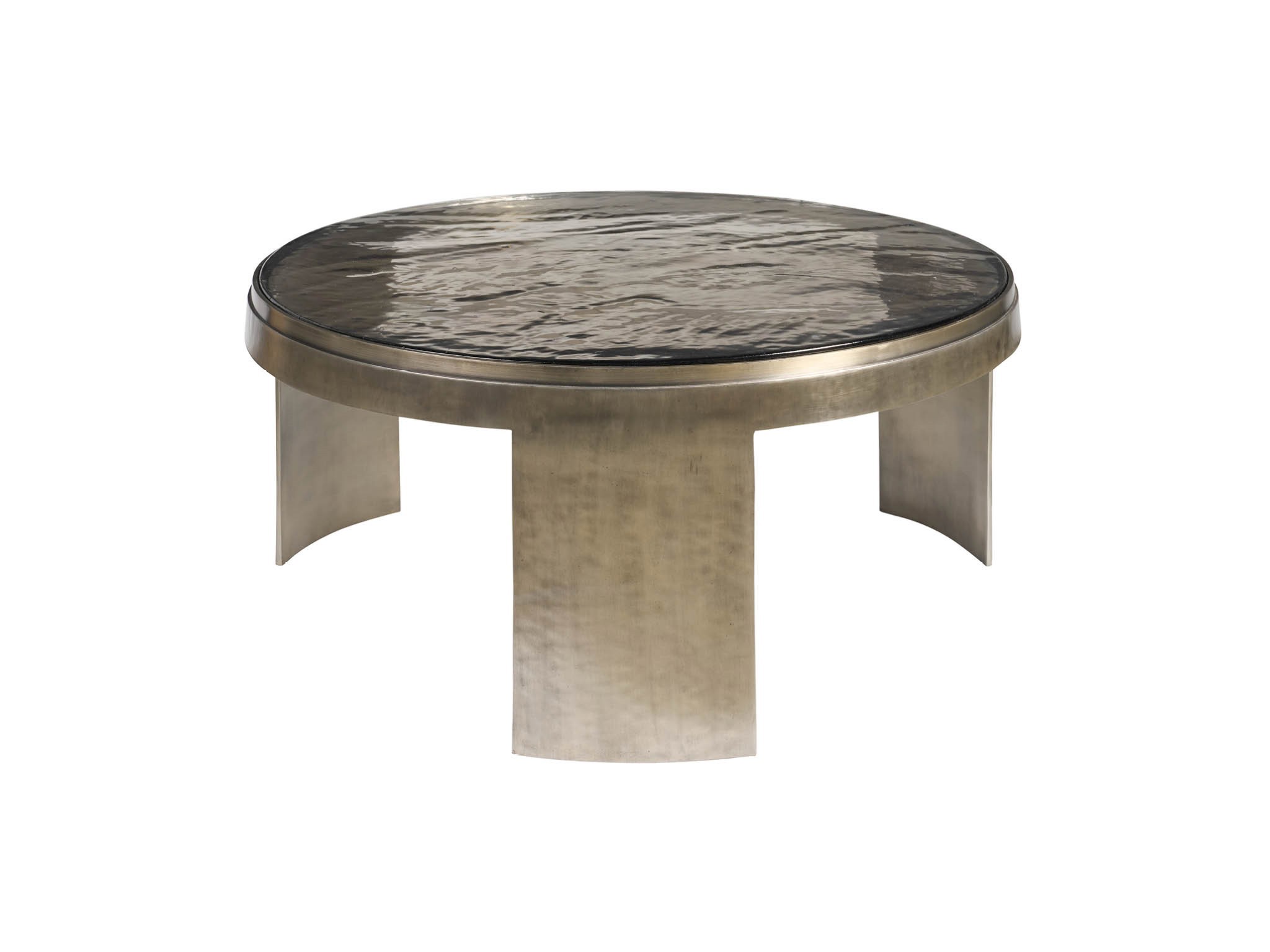 Nuvola Round Cocktail Table - Silo with a white background