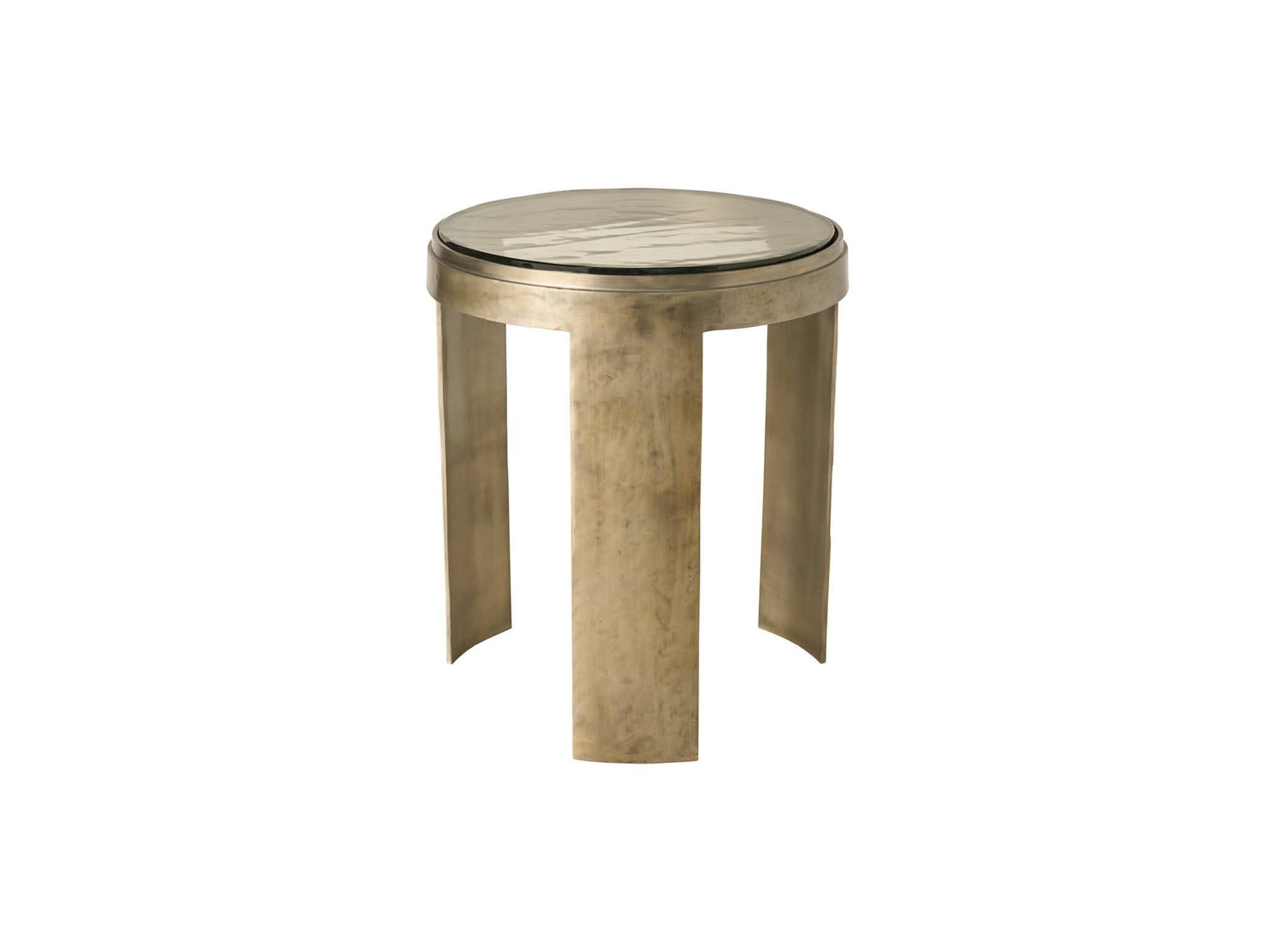 Nuvola Round End Table - Silo with a white background