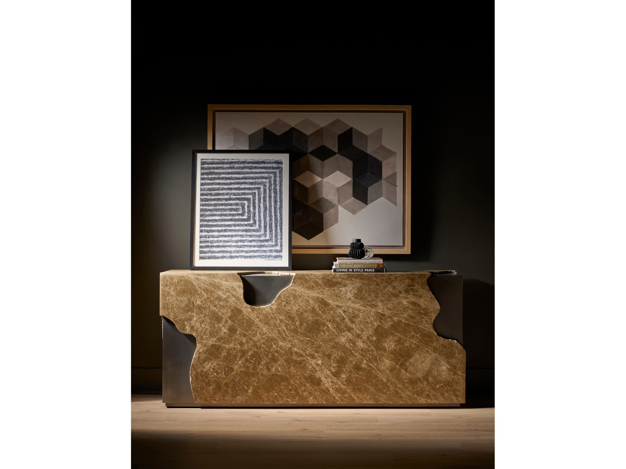 Mirage Console Table - Multiple item room scene