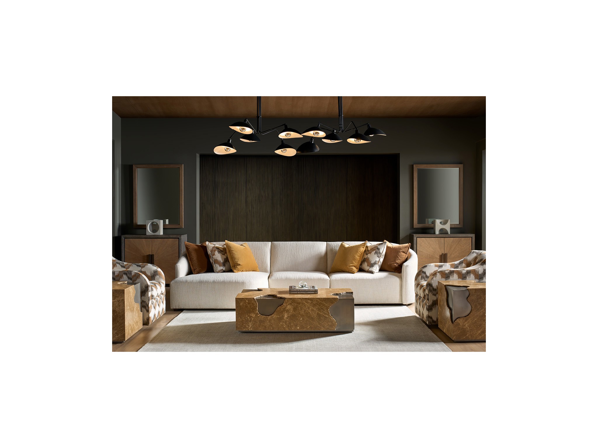 Mirage End Table - Multiple item room scene