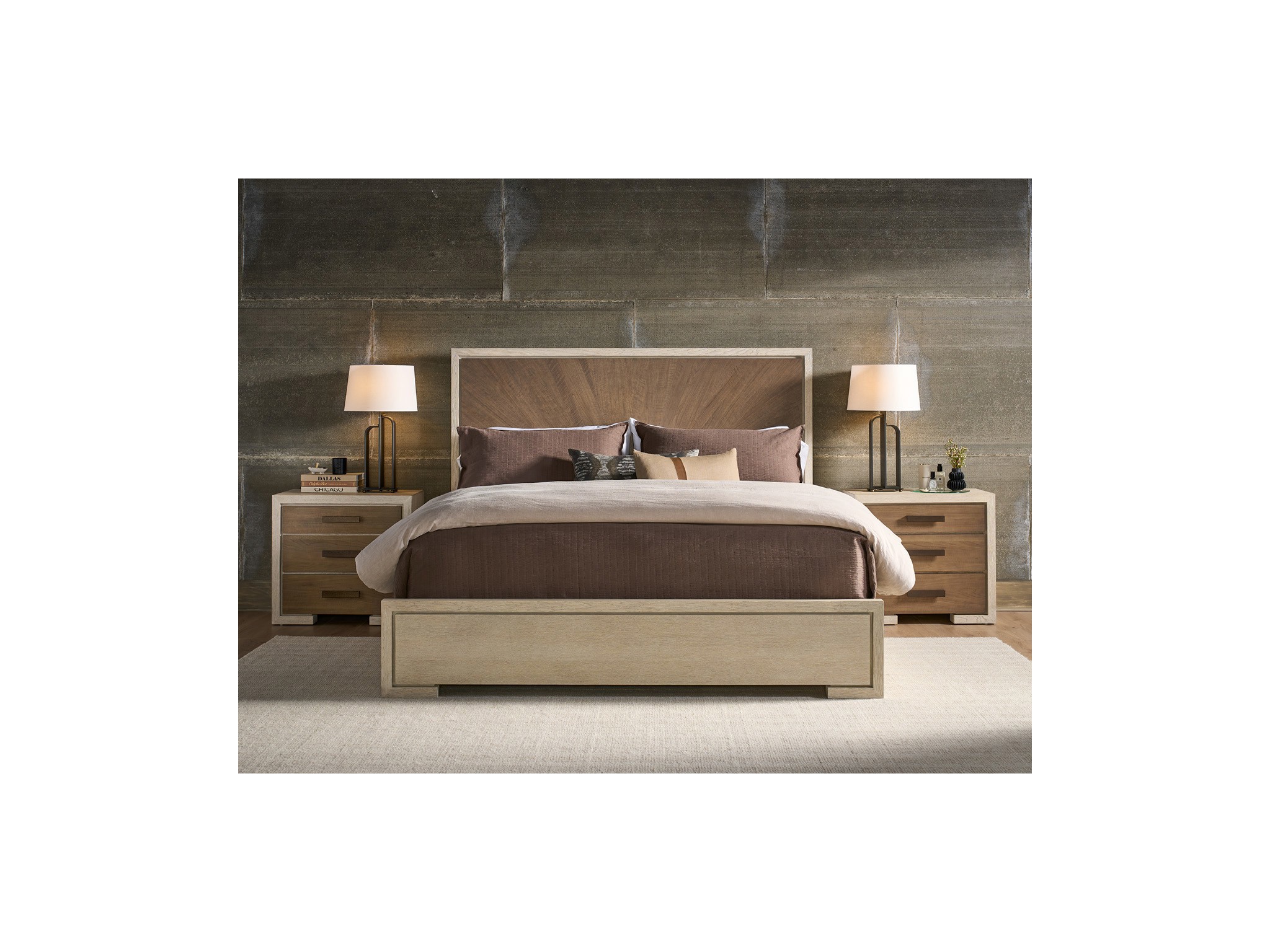 Mist Panel Bed King - Multiple item room scene