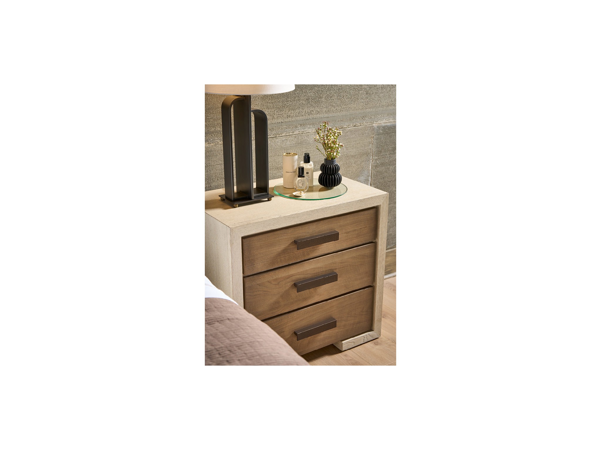 Mist Nightstand - Multiple item room scene