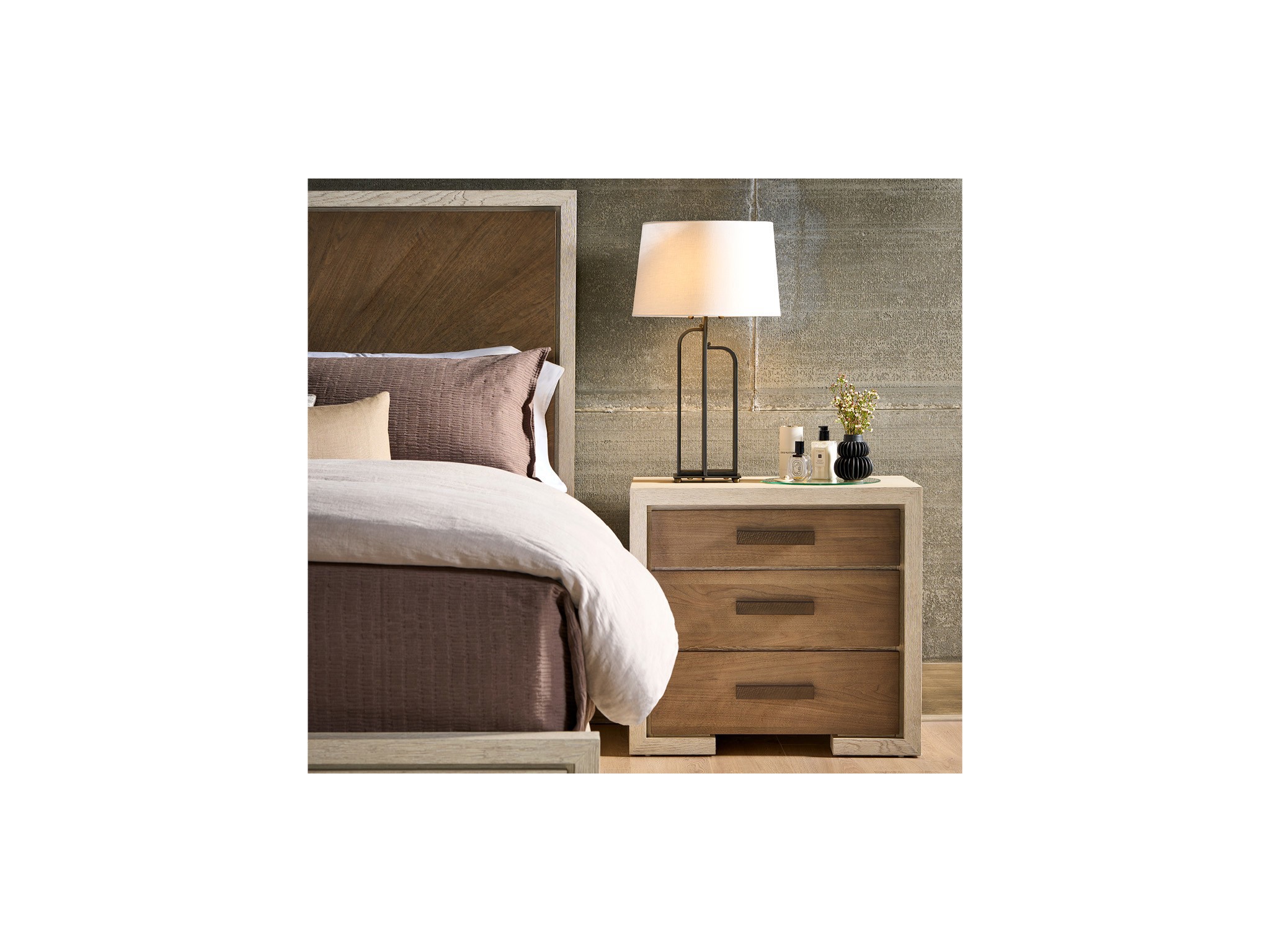 Mist Nightstand - Multiple item room scene