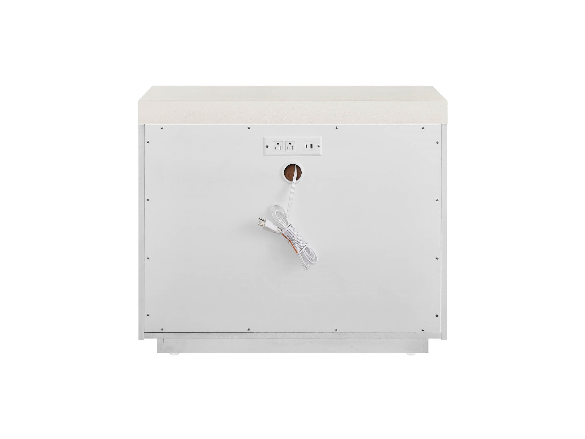 Quartz Nightstand - Silo with a white background