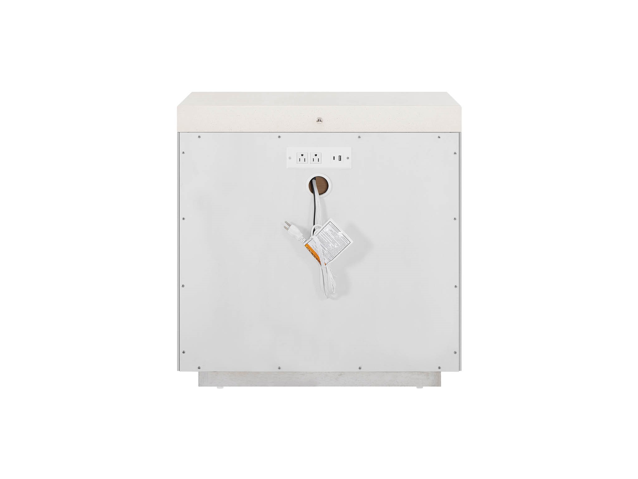 Quartz Nightstand - Silo with a white background