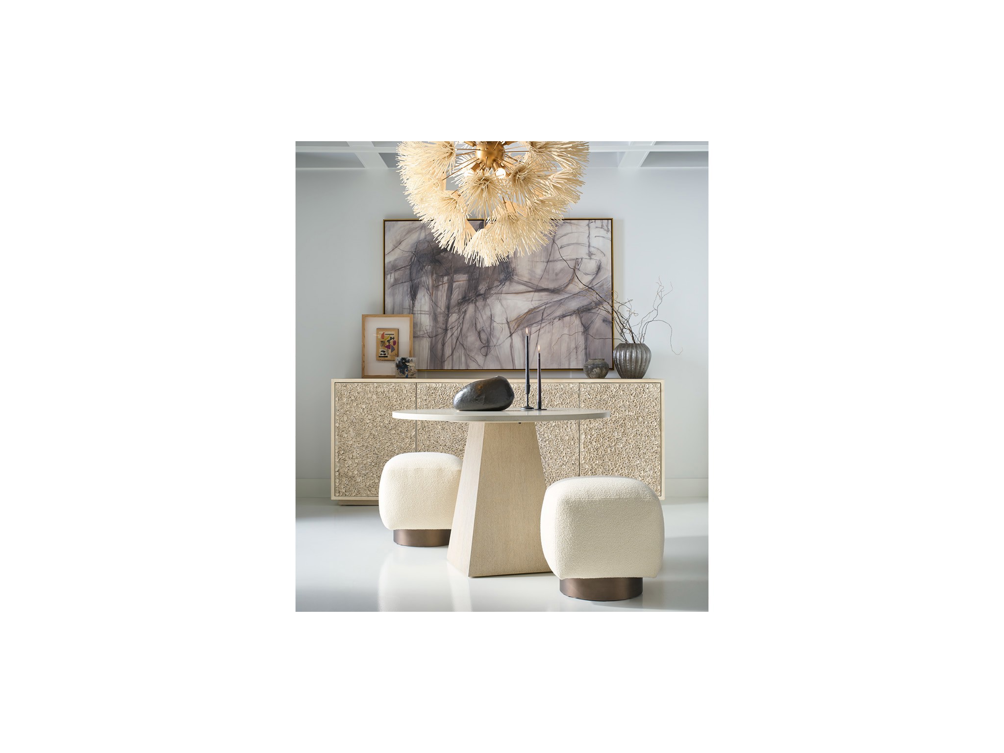 Quartz Dining Table - Multiple item room scene