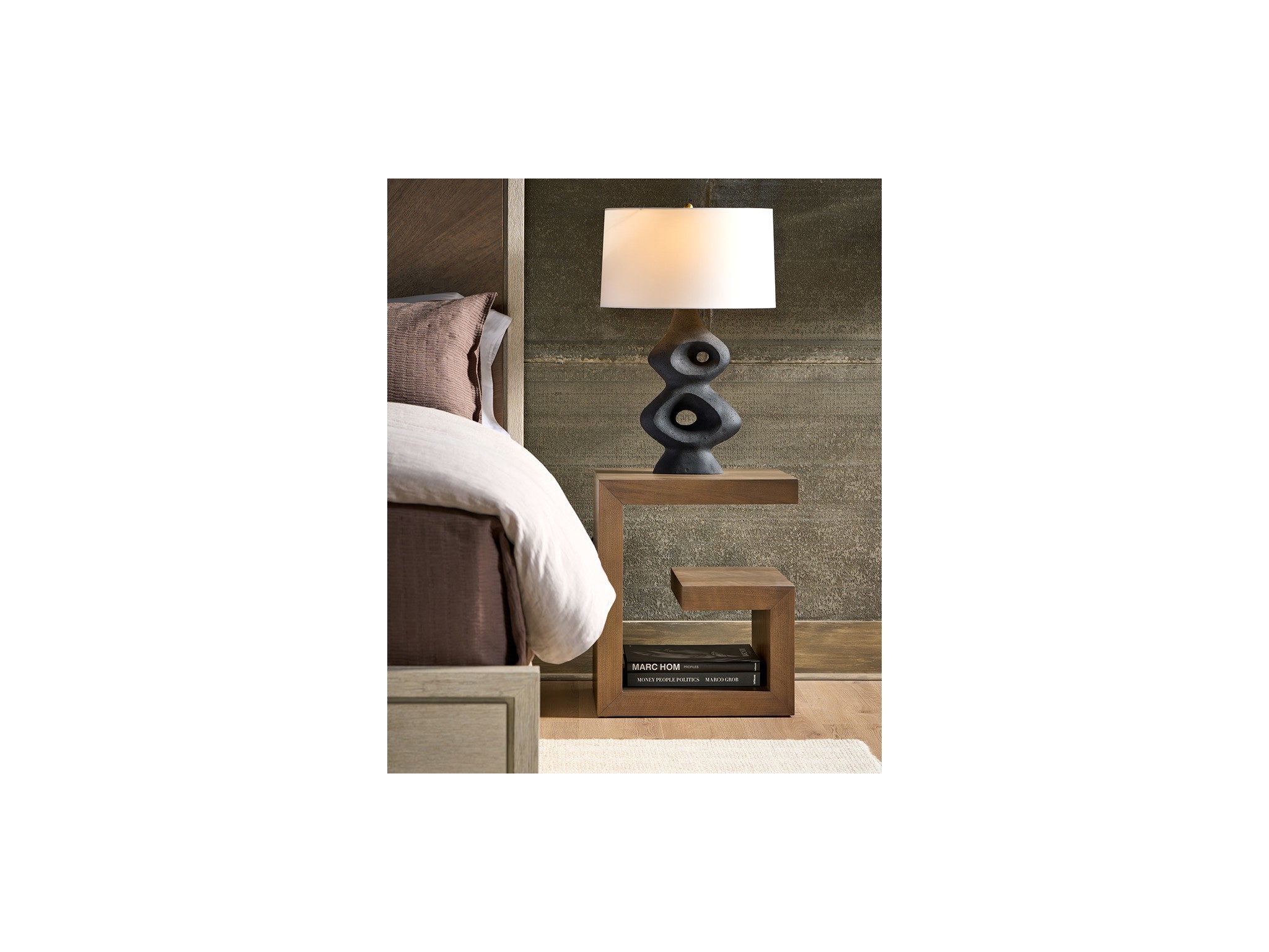Haze Bedside Table - Multiple item room scene