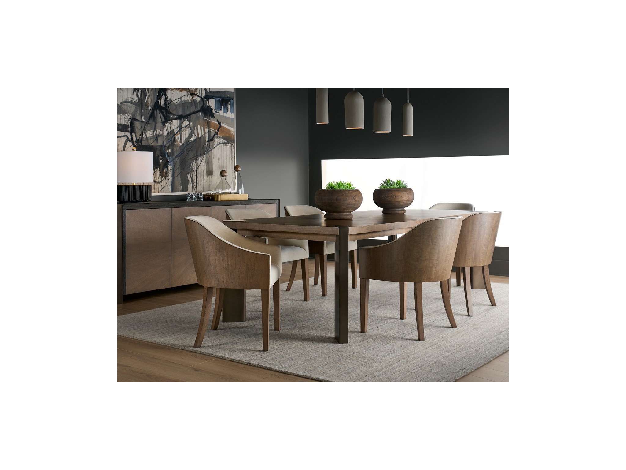 Haze Dining Table - Multiple item room scene
