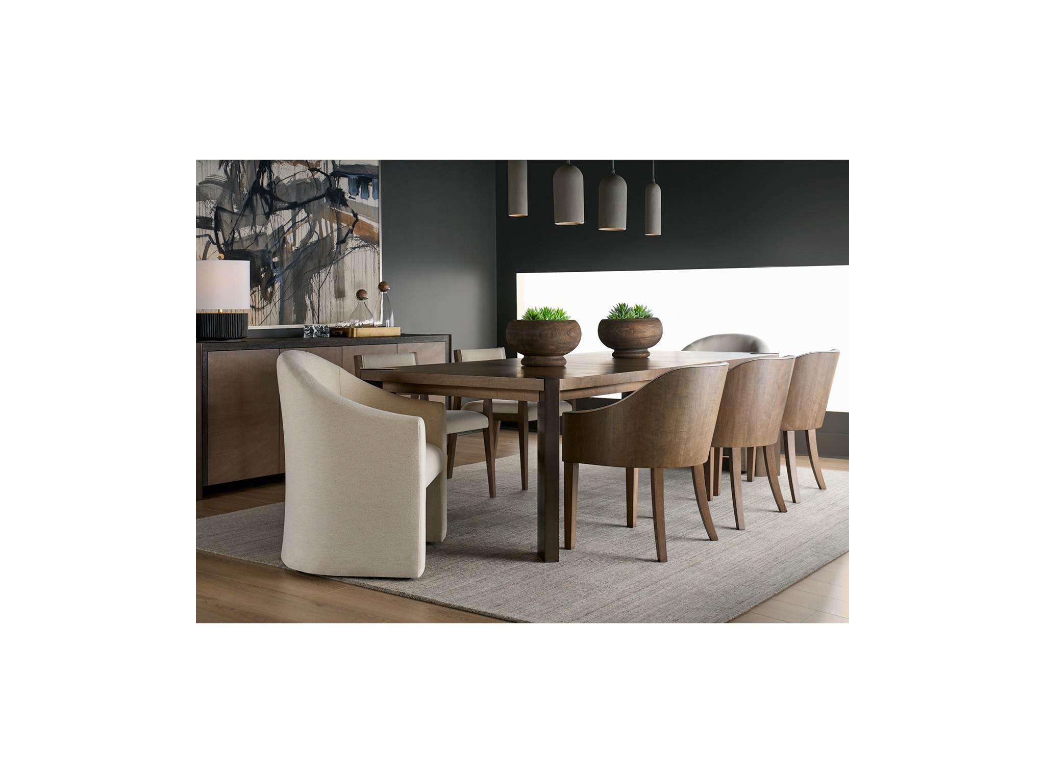 Haze Dining Table - Multiple item room scene