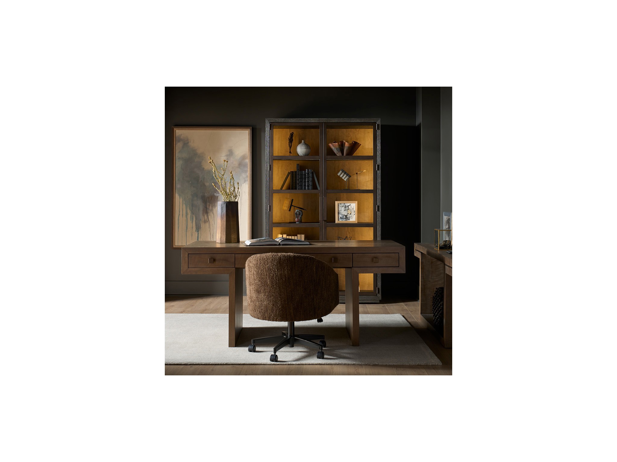 Haze Writing Desk - Multiple item room scene
