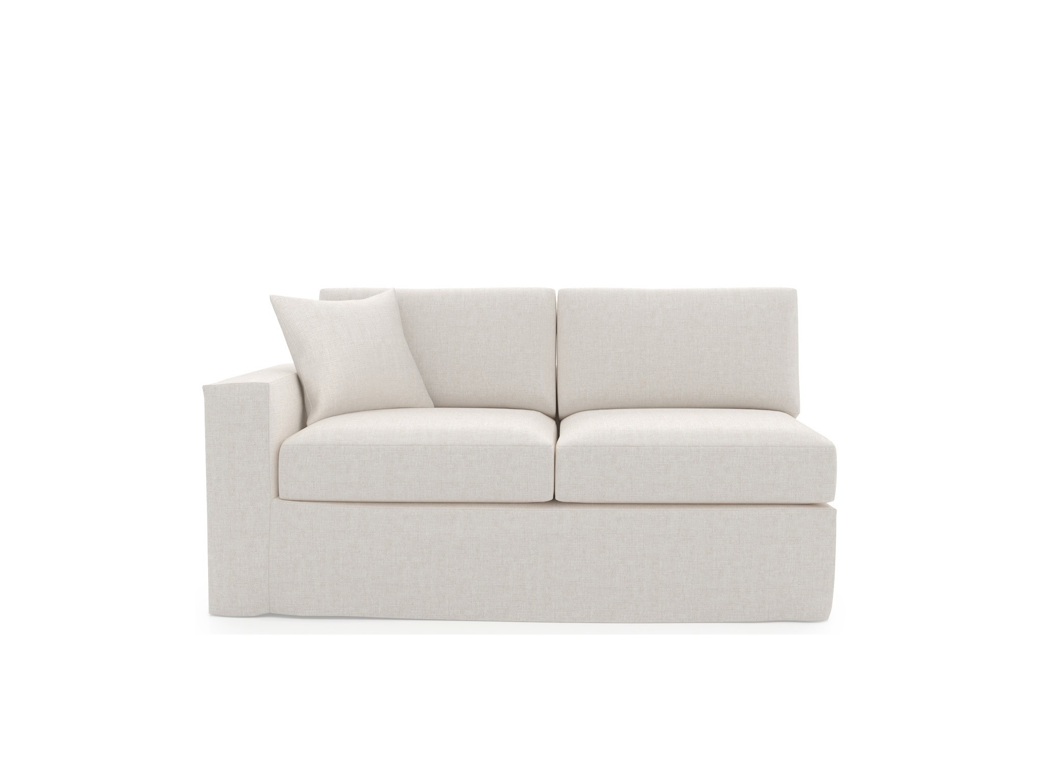 Maxx Slipcover Loveseat LAF - Special Order - Silo with a white background