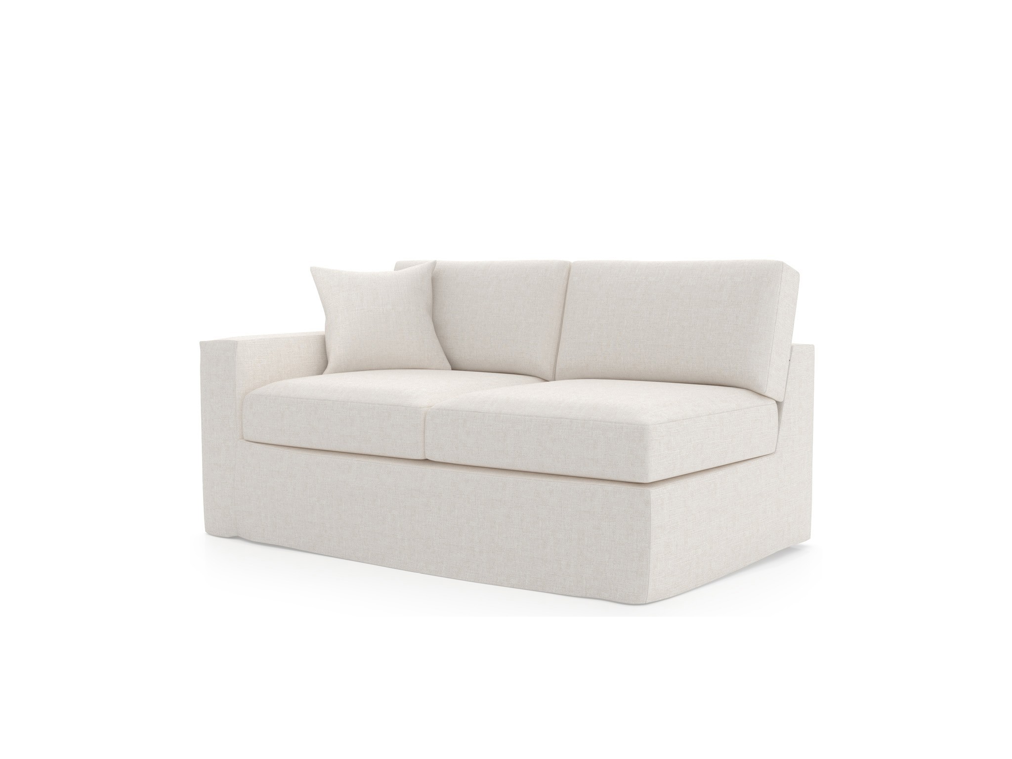 Maxx Slipcover Loveseat LAF - Special Order - Silo with a white background
