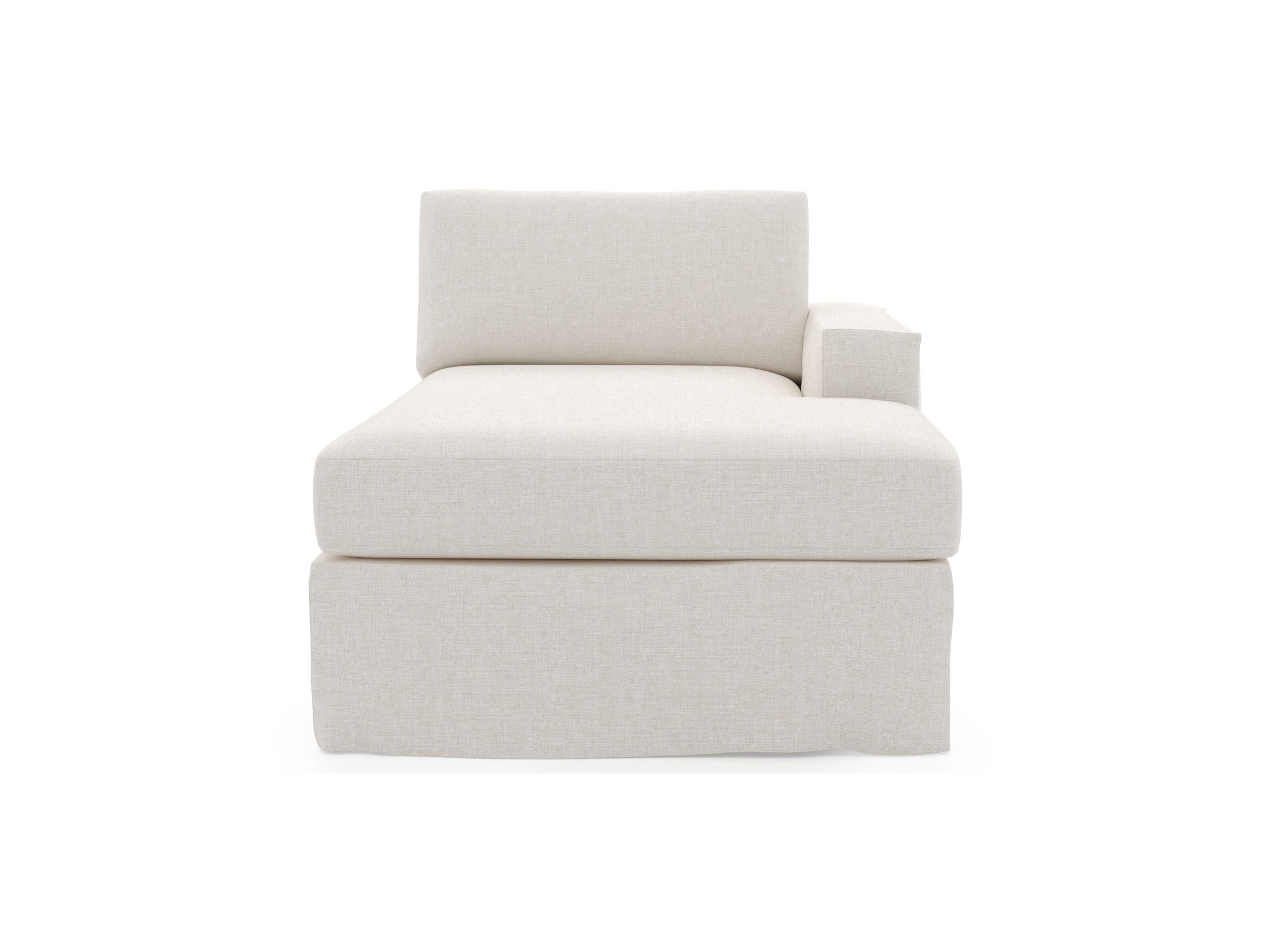 Maxx Slipcover Chaise RAF - Special Order - Silo with a white background