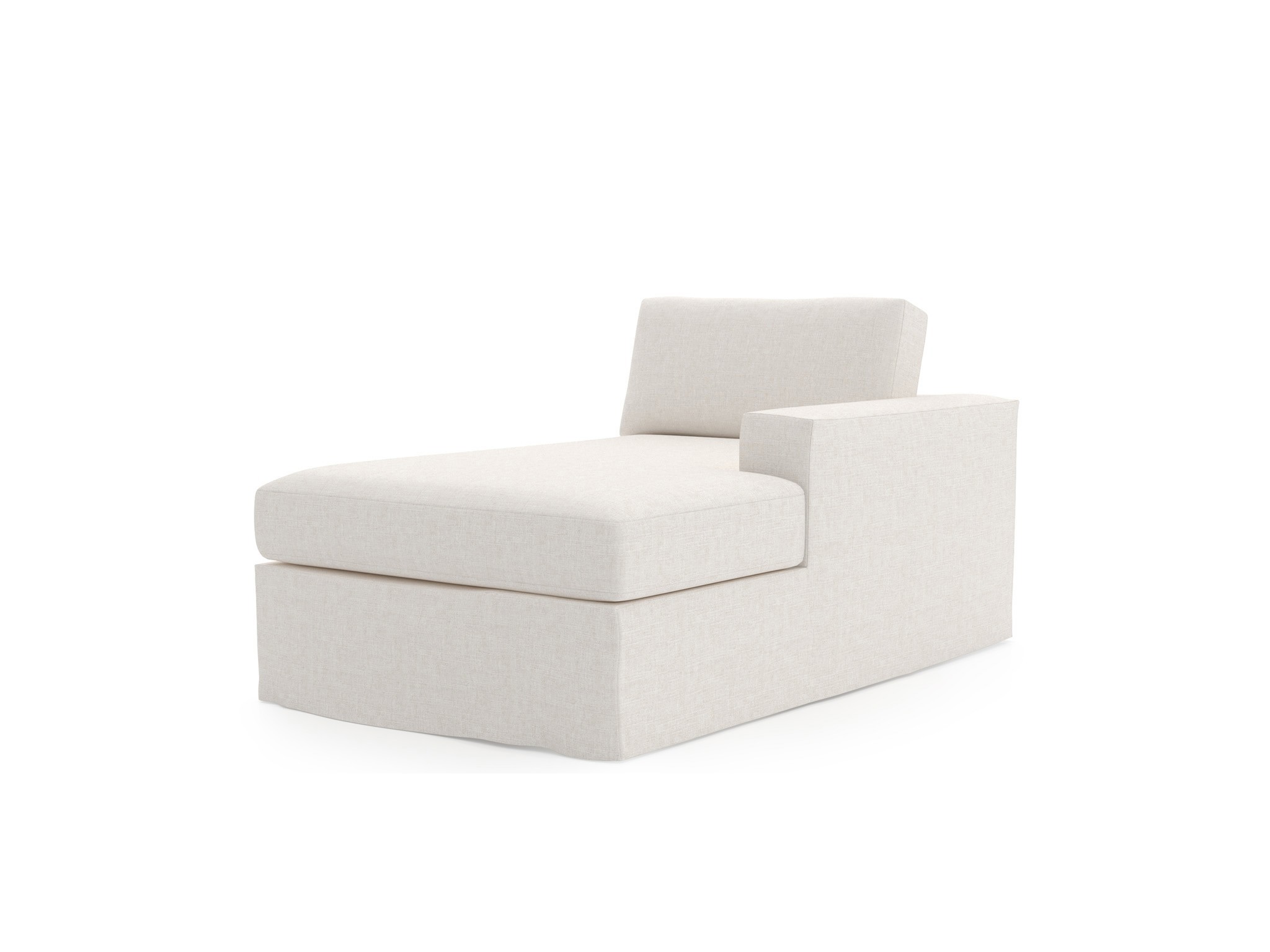 Maxx Slipcover Chaise RAF - Special Order - Silo with a white background
