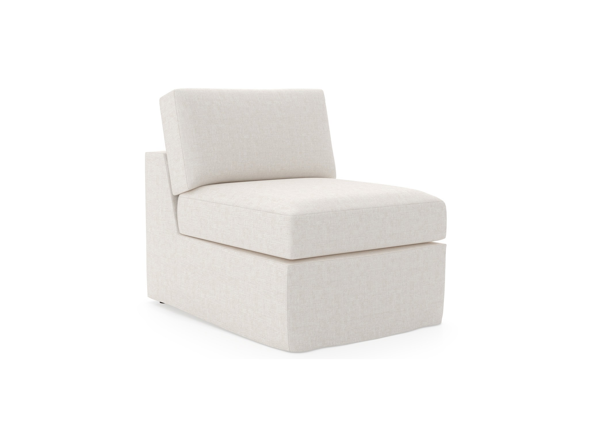 Maxx Slipcover Armless Chair - Special Order - Silo with a white background