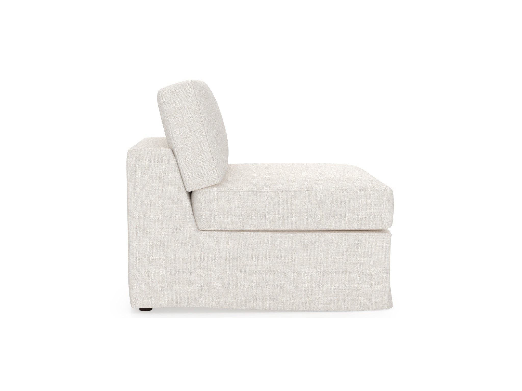 Maxx Slipcover Armless Chair - Special Order - Silo with a white background