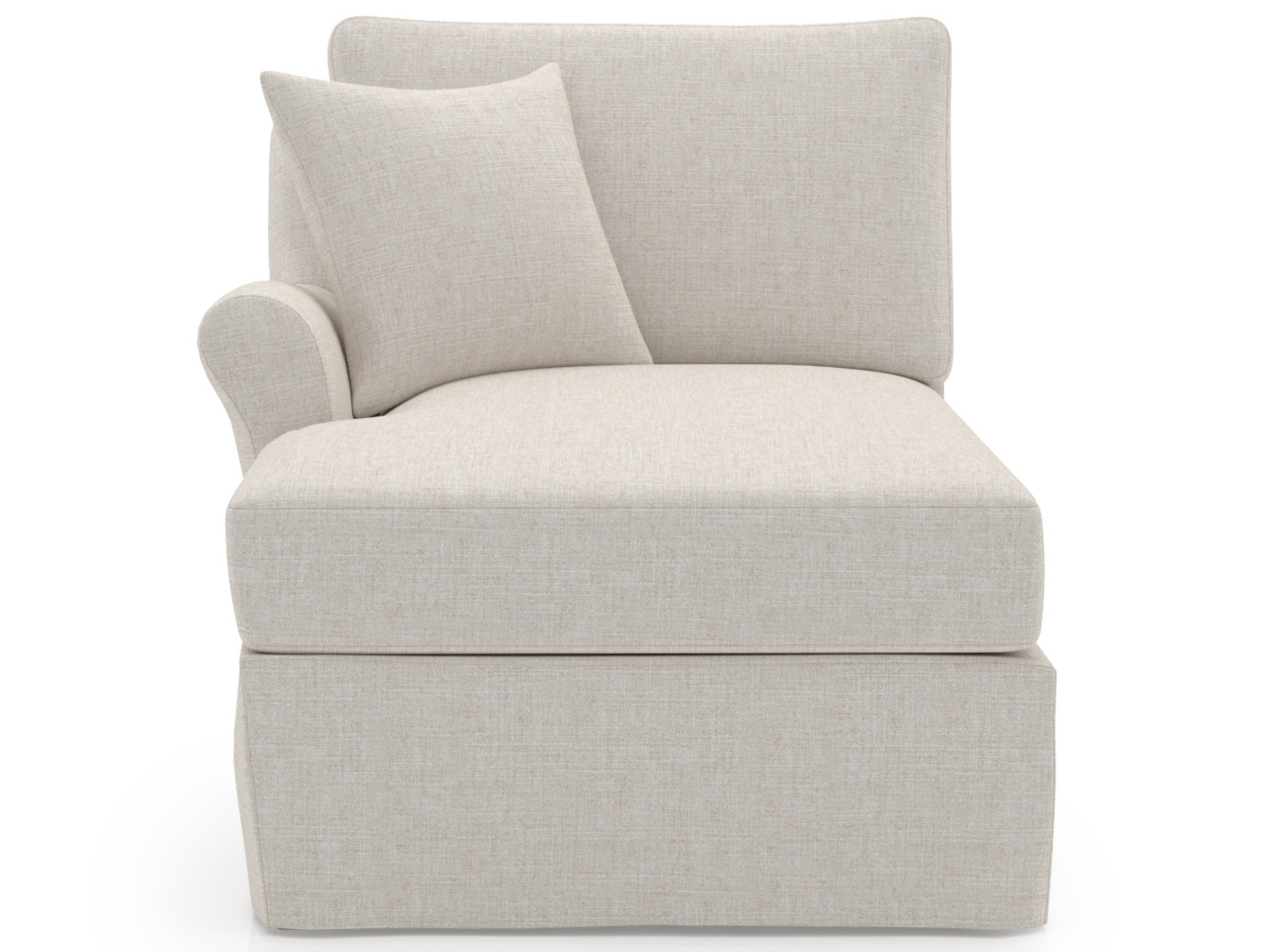Clermont Slipcover Chaise LAF - Special Order - Silo with a white background