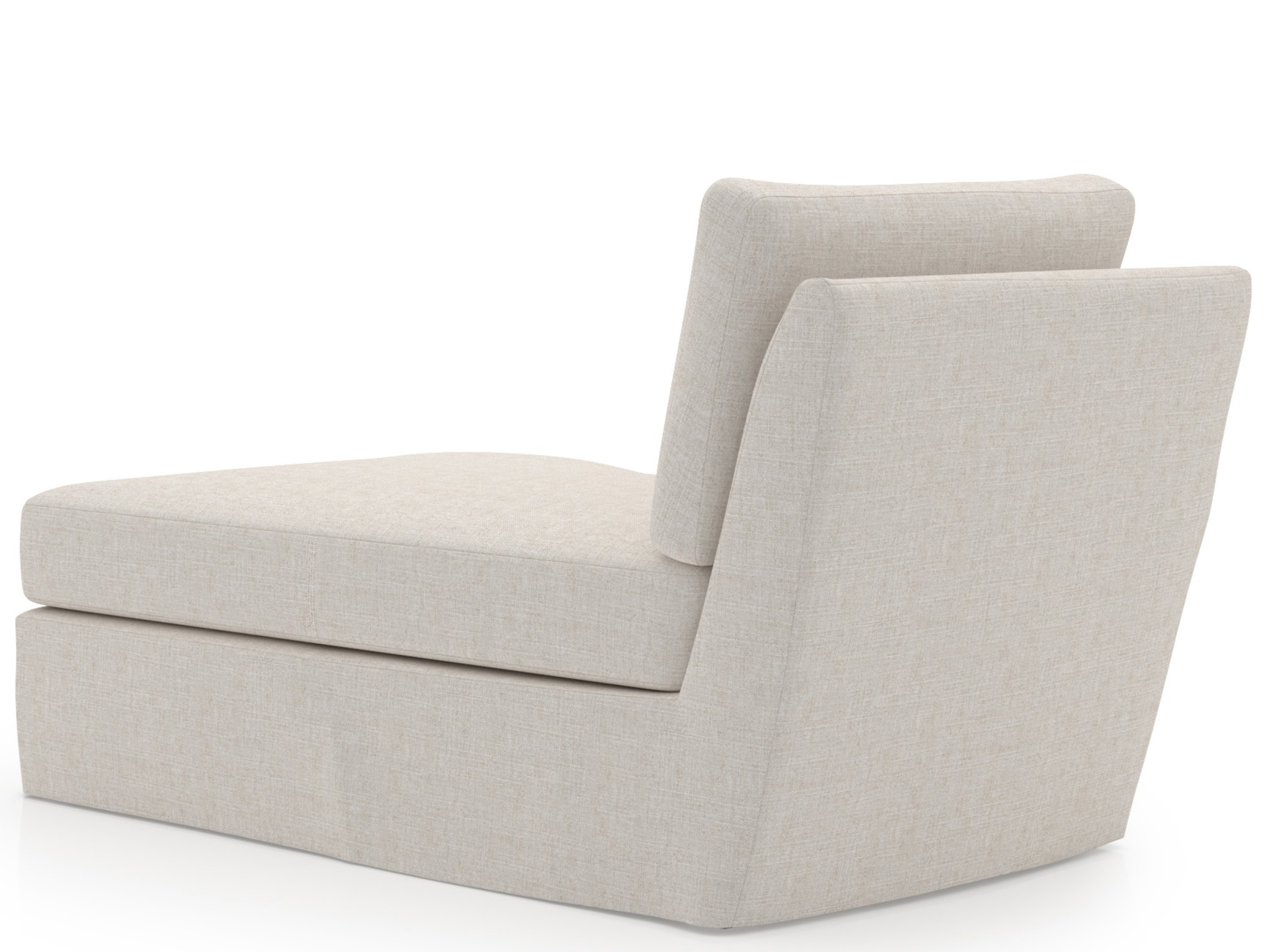 Clermont Slipcover Chaise LAF - Special Order - Silo with a white background