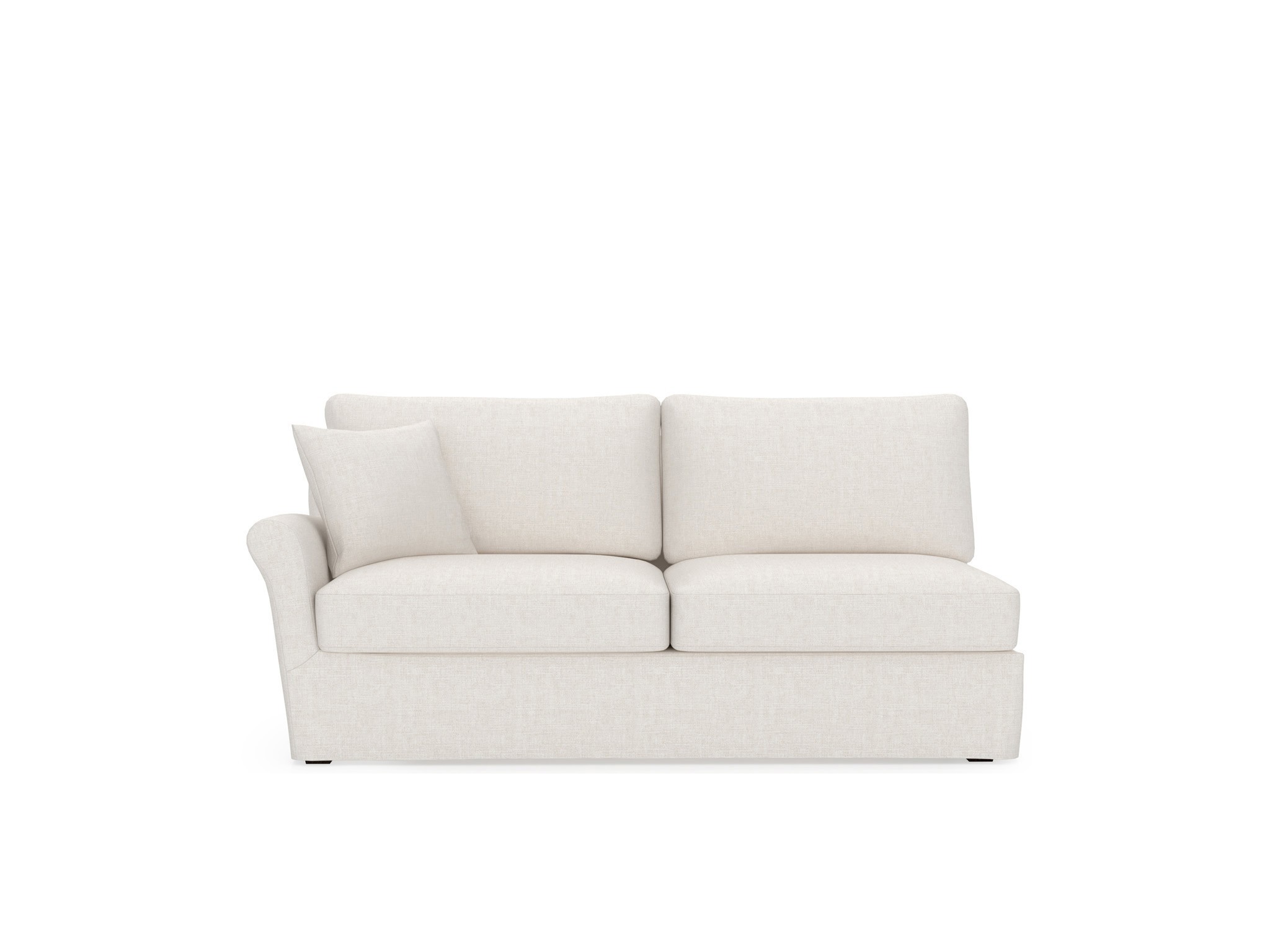 Clermont Slipcover Loveseat LAF - Special Order - Silo with a white background