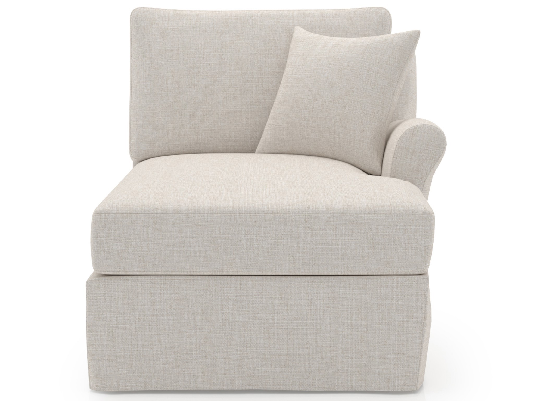 Clermont Slipcover Chaise RAF - Special Order - Silo with a white background