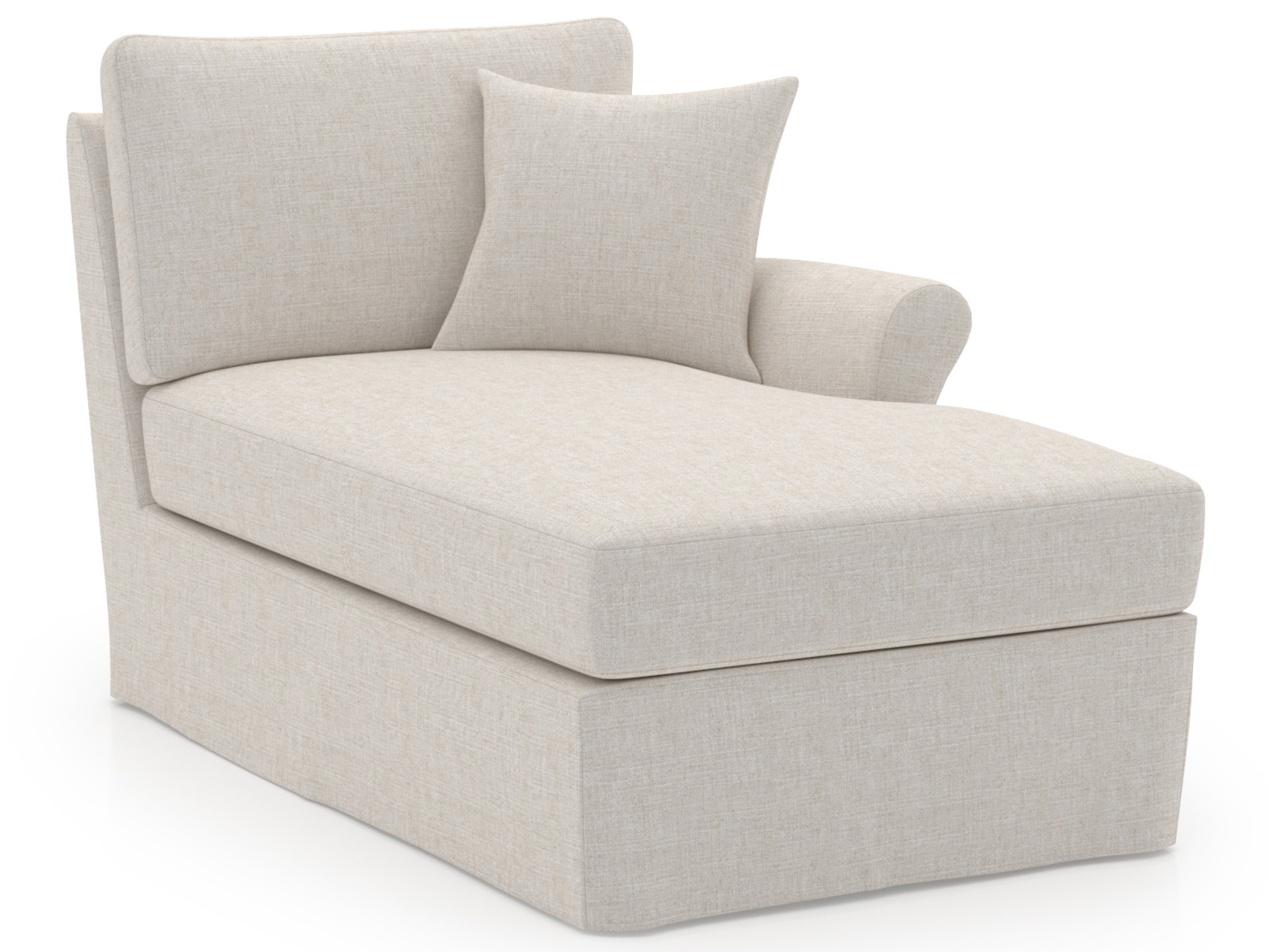 Clermont Slipcover Chaise RAF - Special Order - Silo with a white background