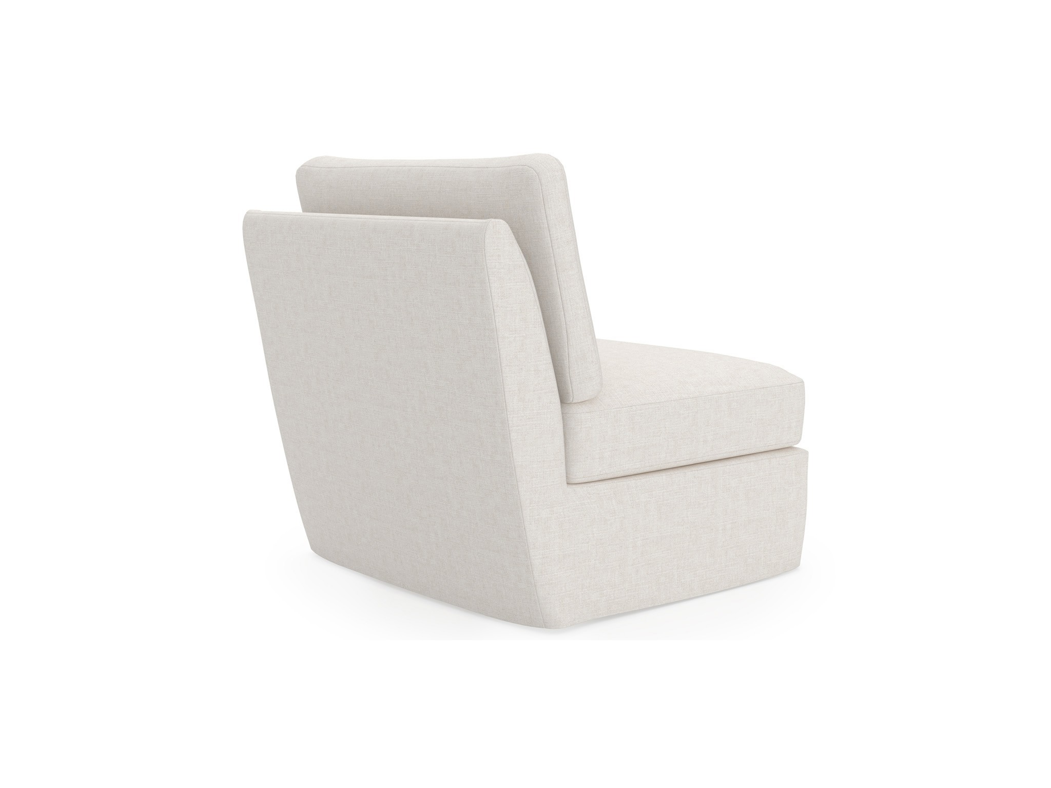 Clermont Slipcover Armless Chair - Special Order - Silo with a white background