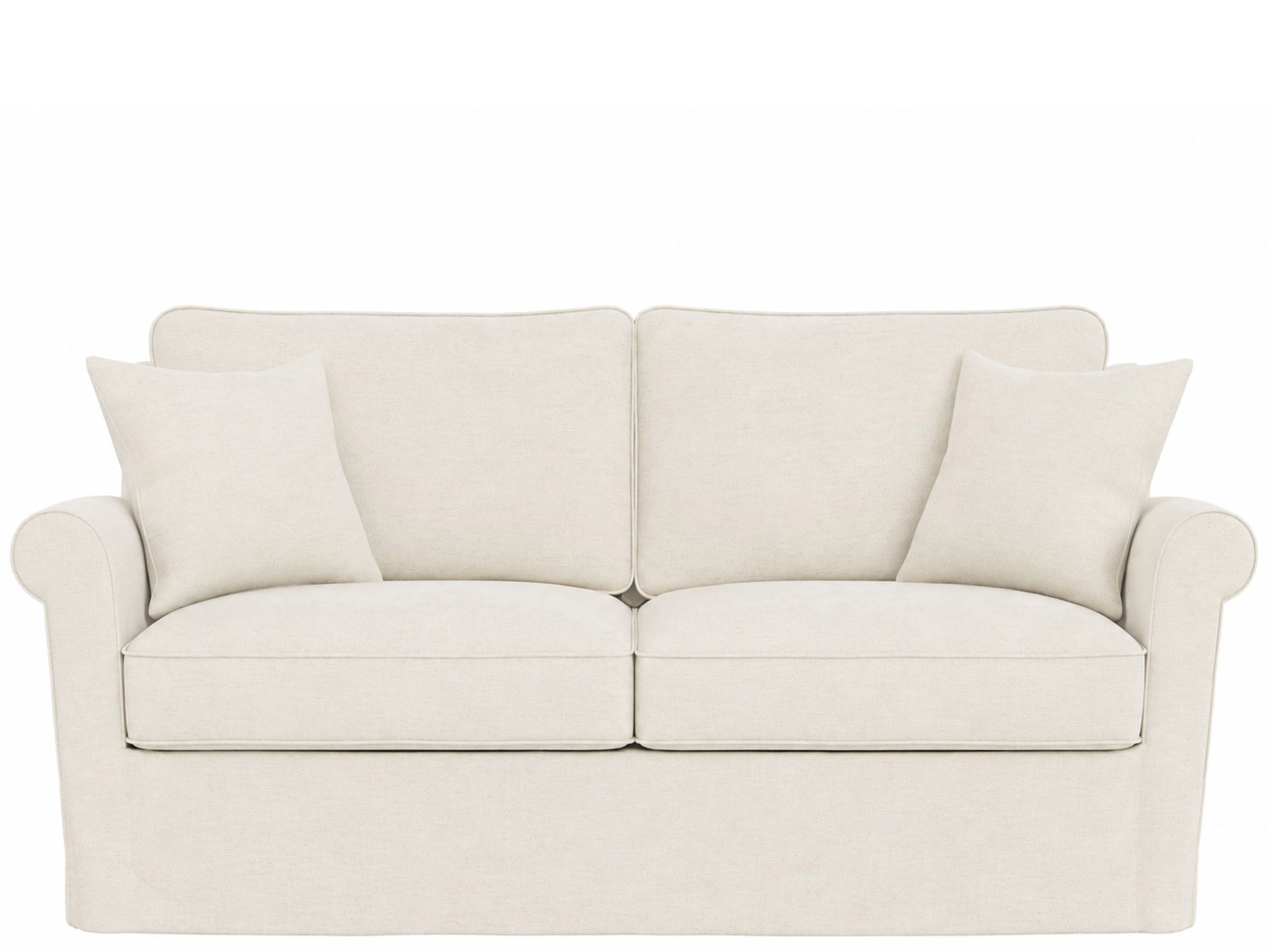 Clermont Slipcover Apartment Sofa - Special Order - Silo with a white background