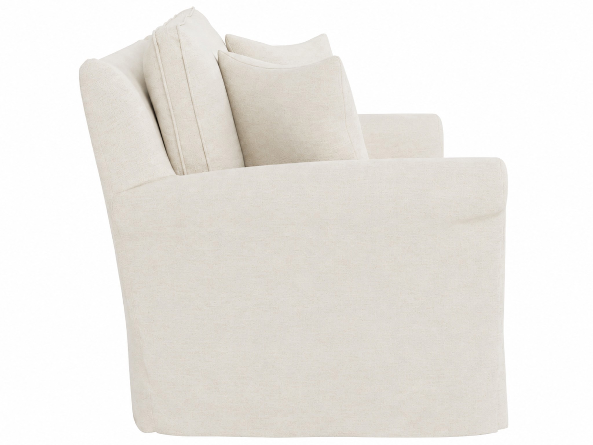 Clermont Slipcover Apartment Sofa - Special Order - Silo with a white background
