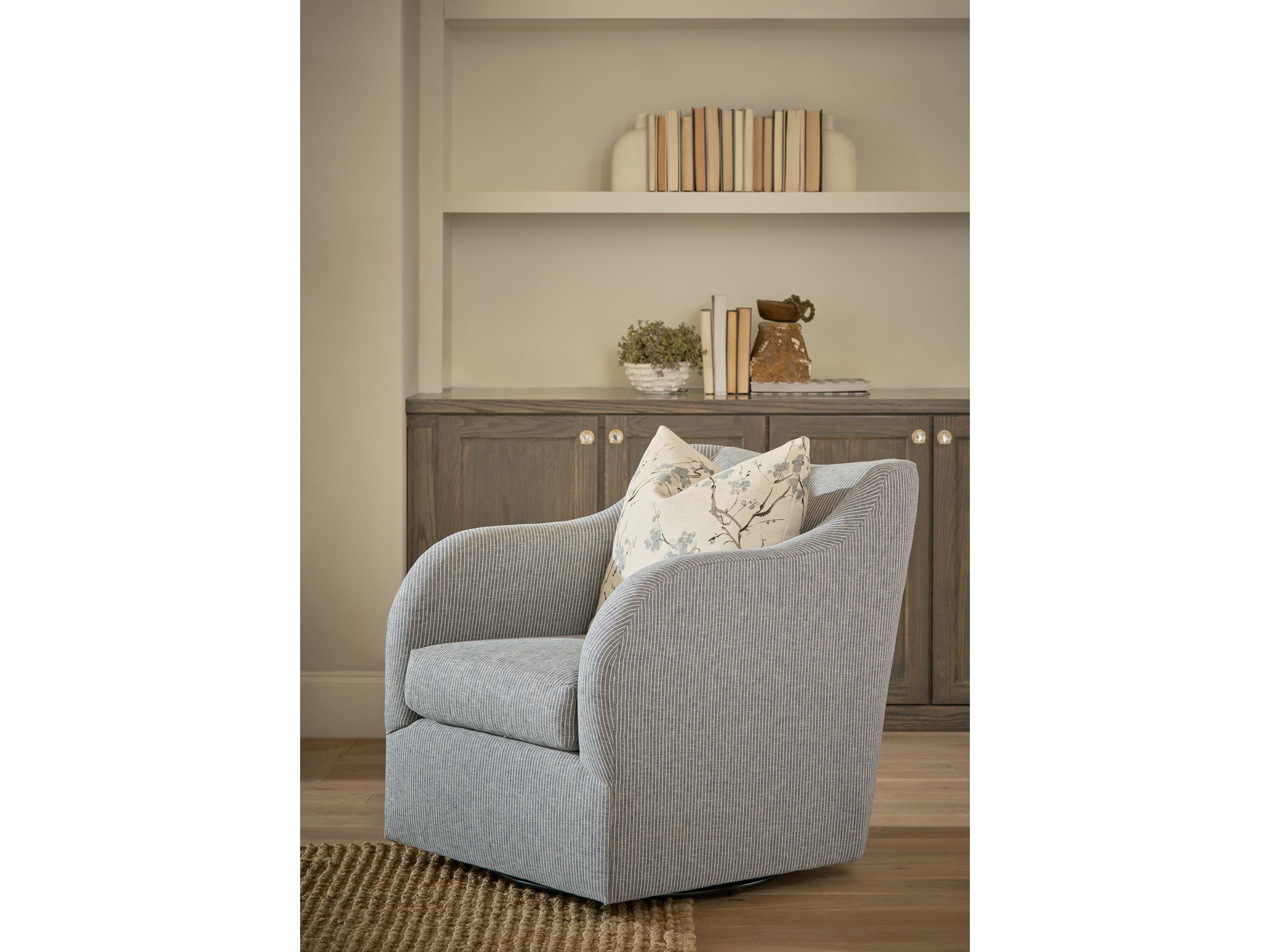 Camille Swivel Chair - Special Order - Multiple item room scene