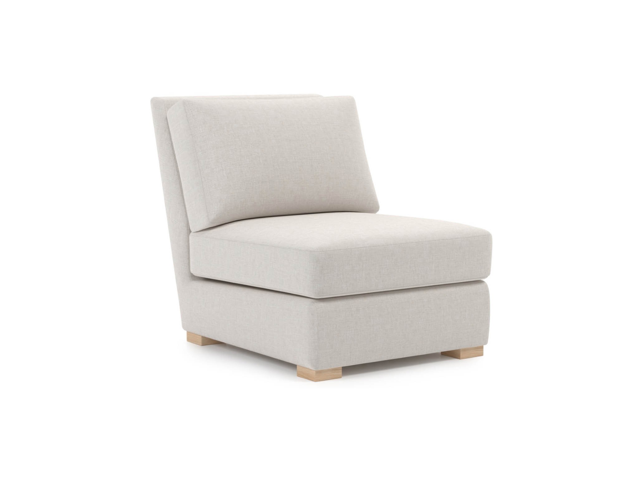 Filmore Armless Chair - Special Order - Silo with a white background