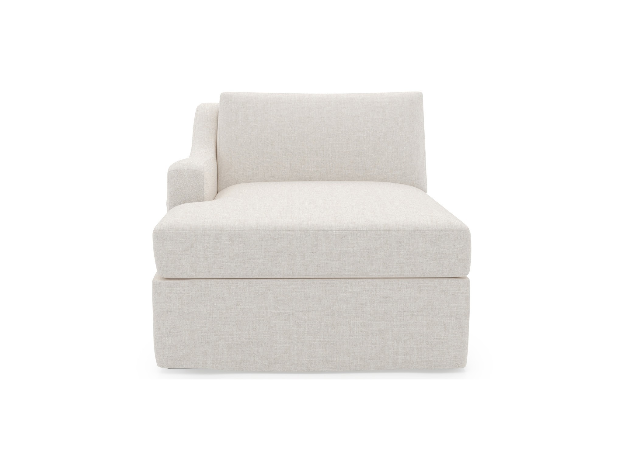 Filmore Slipcover Chaise LAF - Special Order - Silo with a white background